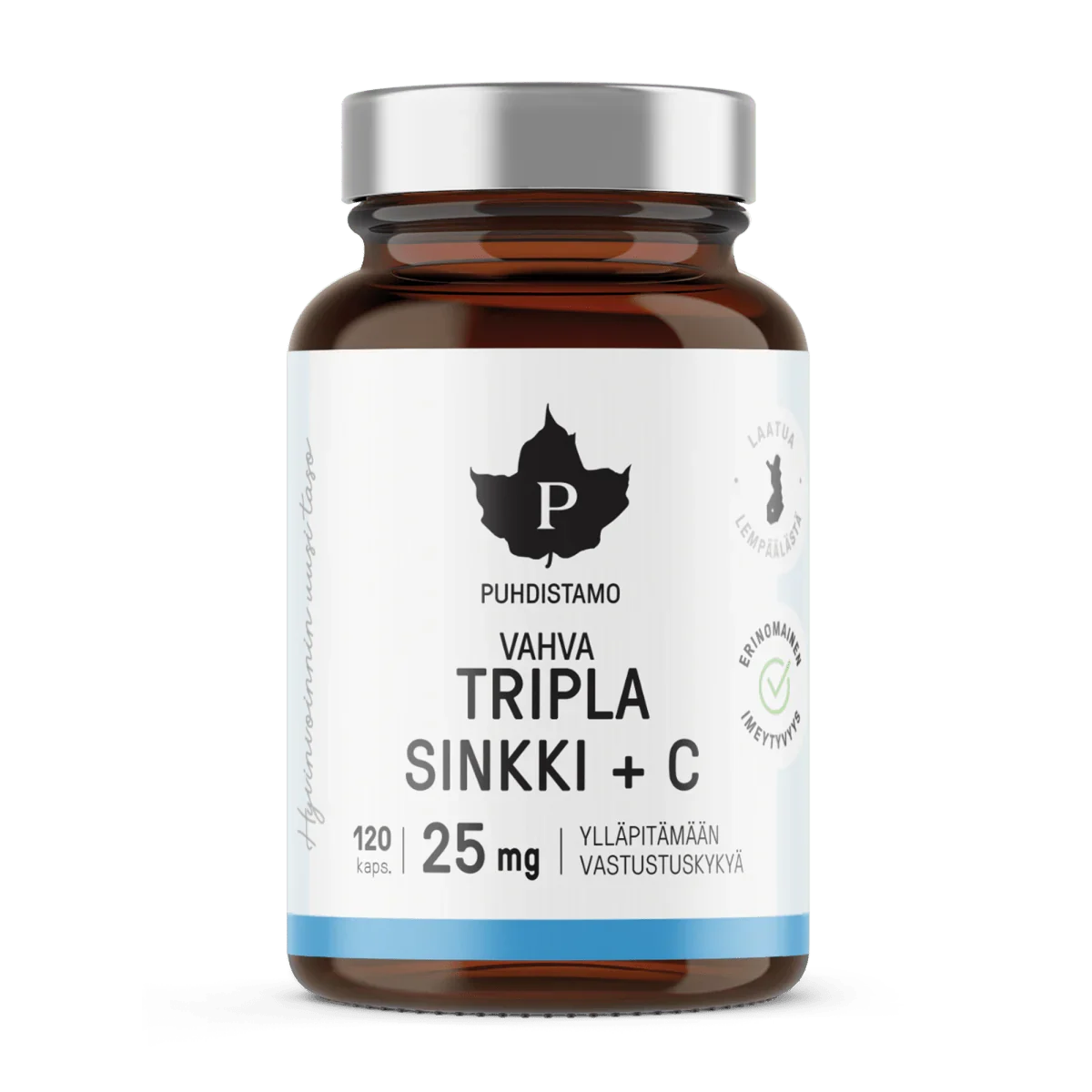 Tripla Sinkki + C 25 mg - 120 kaps