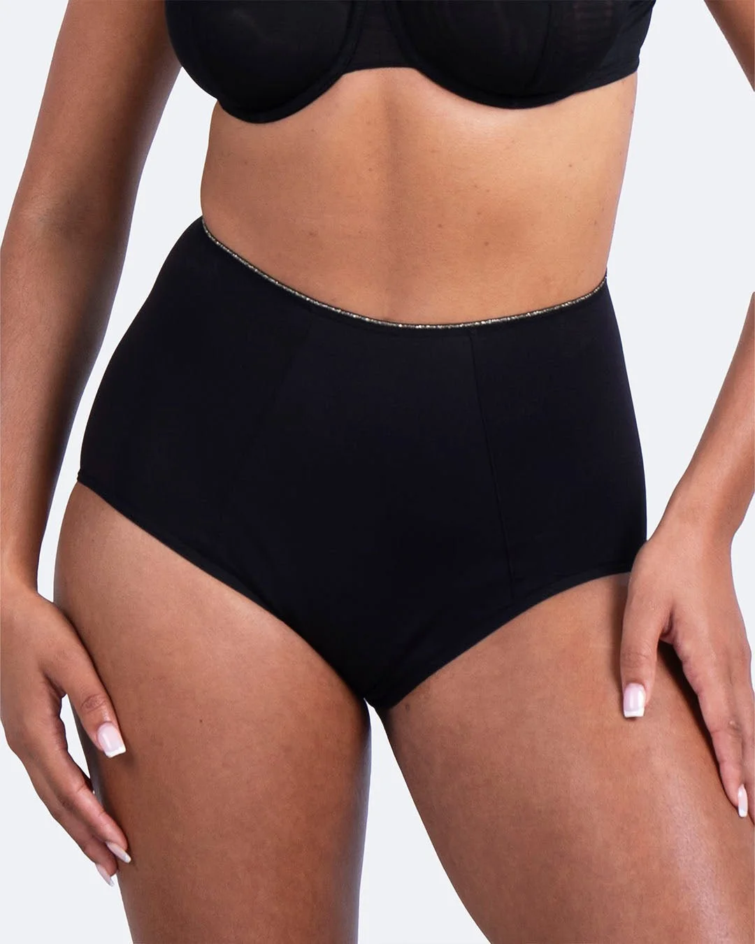 Taille haute menstruelle noire