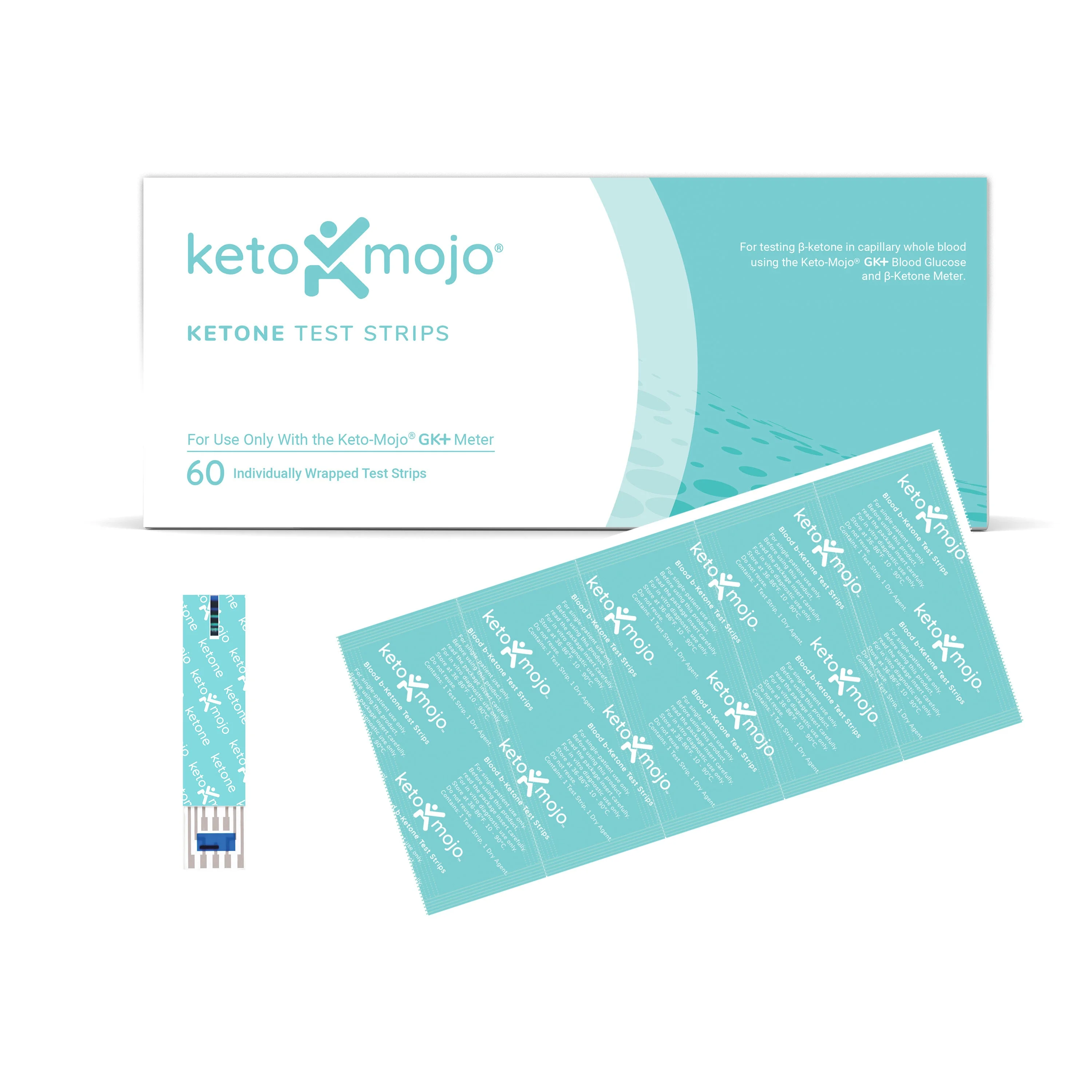 GK+ Ketone Test Strips (60 pack)
