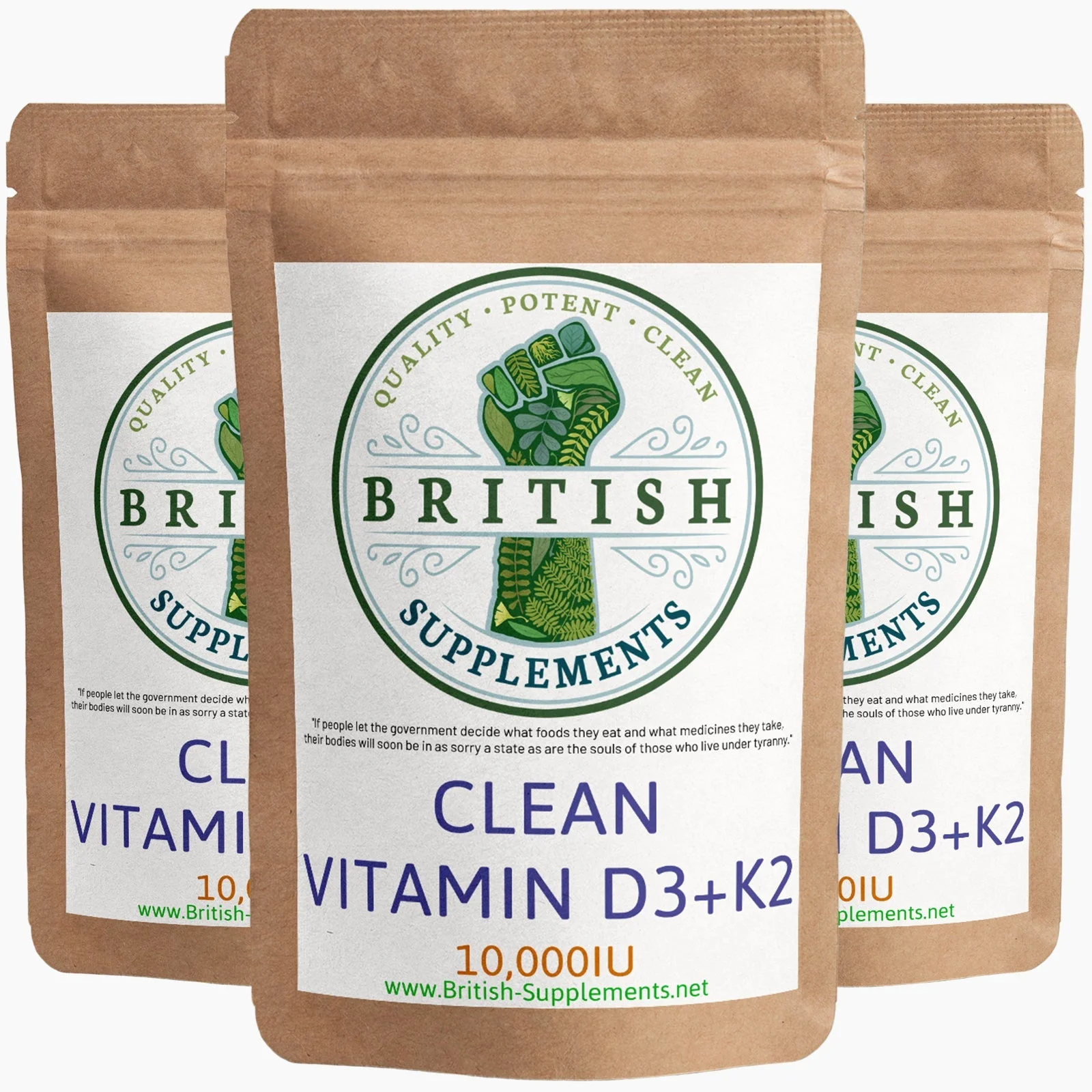Clean Genuine Vitamin D3+K2