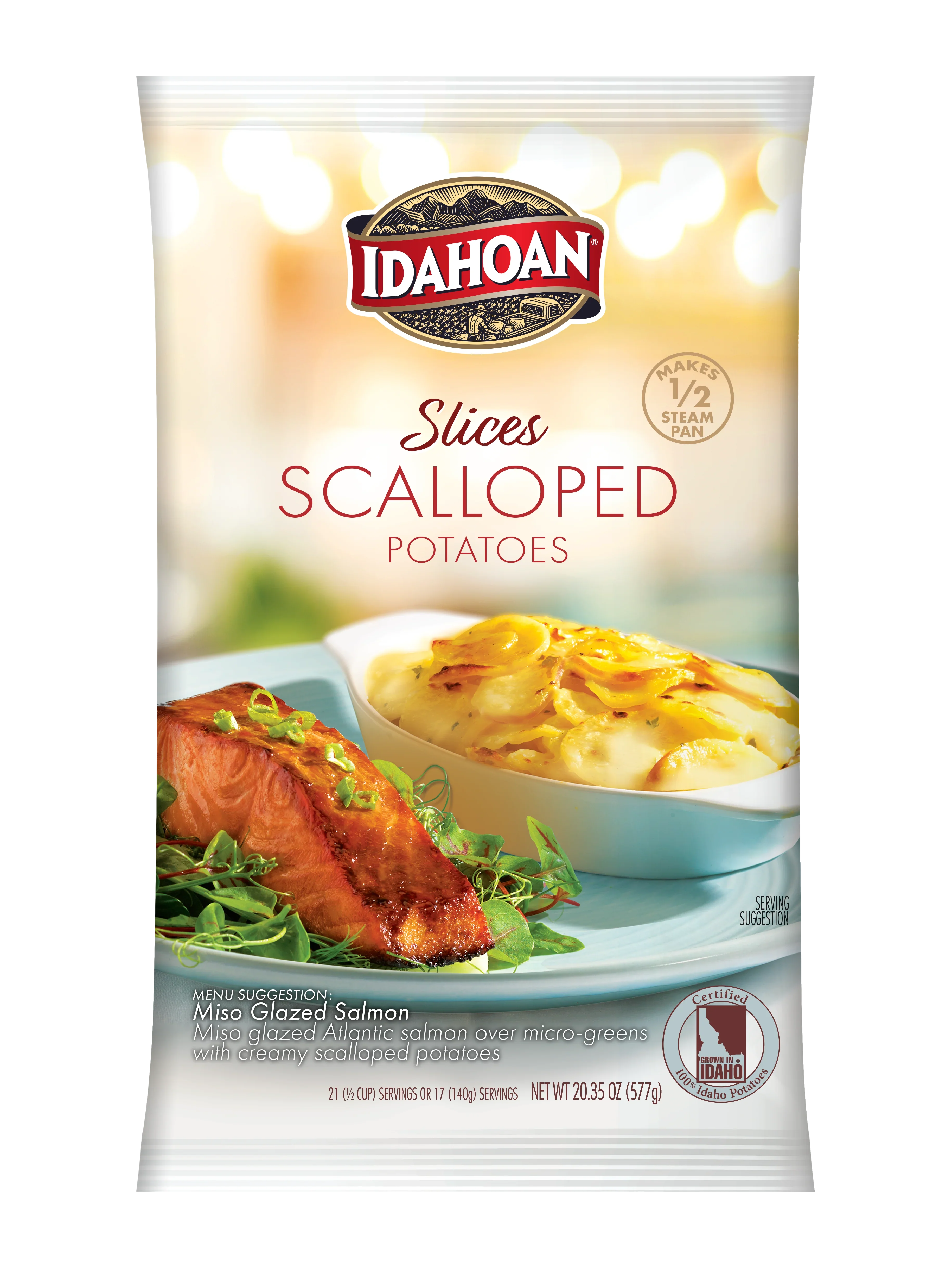 Idahoan® SLICES Scalloped Potatoes, 20.35 Oz (Pack of 12)
