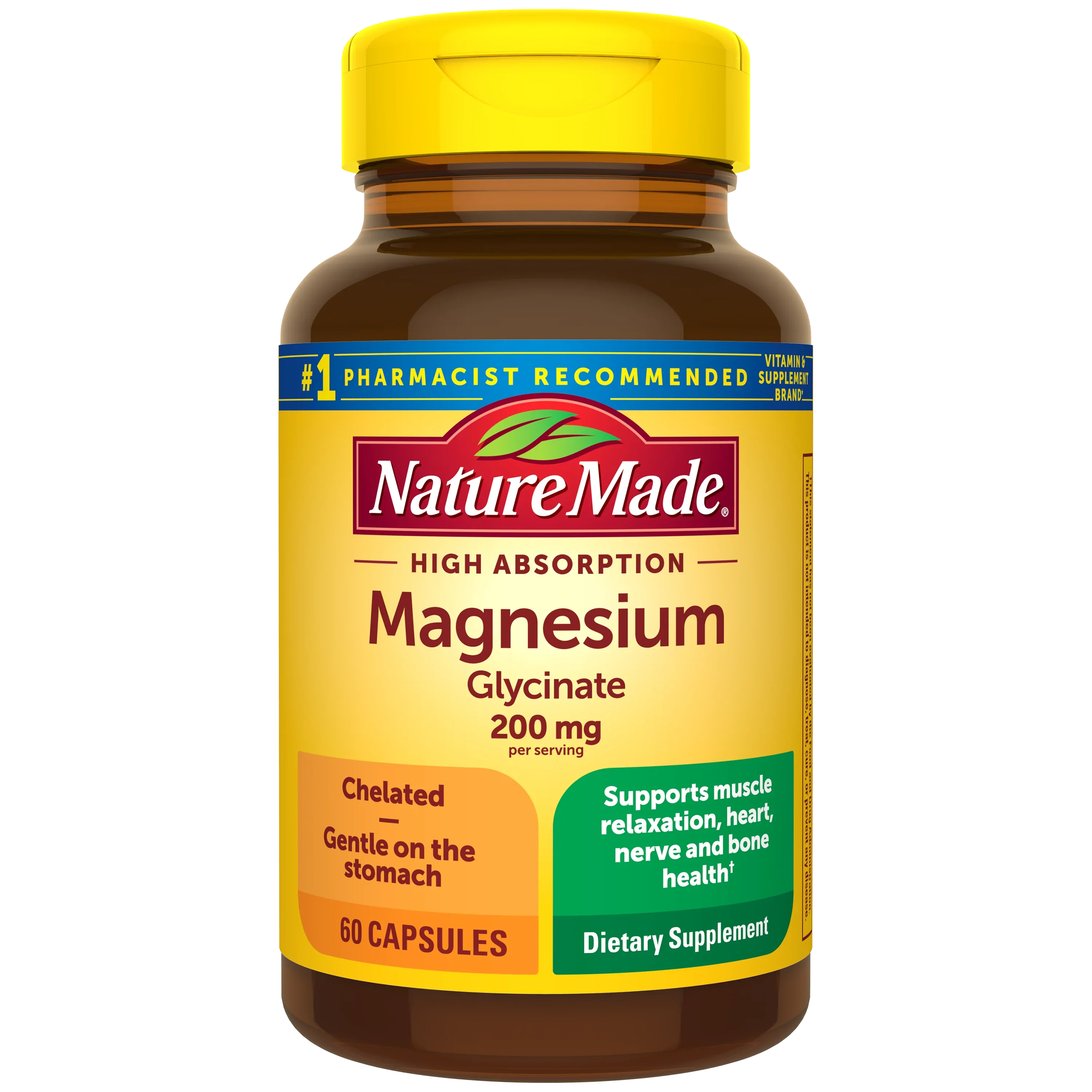 High Absorption Magnesium Glycinate Capsules 200 mg
