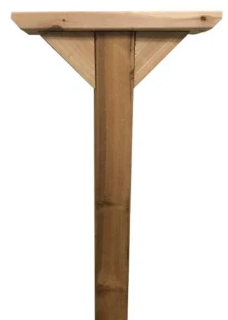 Library Post with Topper