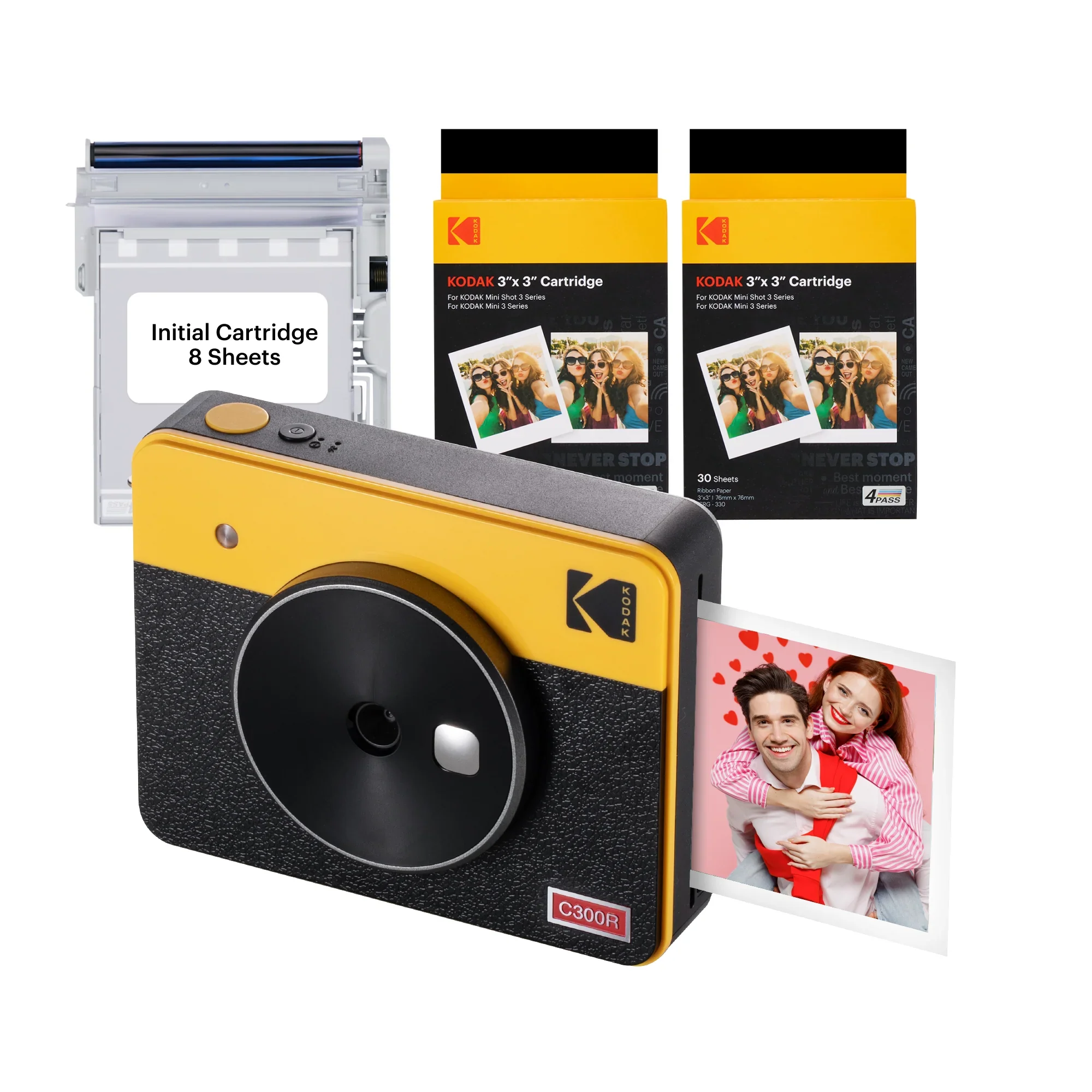 KODAK Mini Shot 3 Retro C300R Bundle
