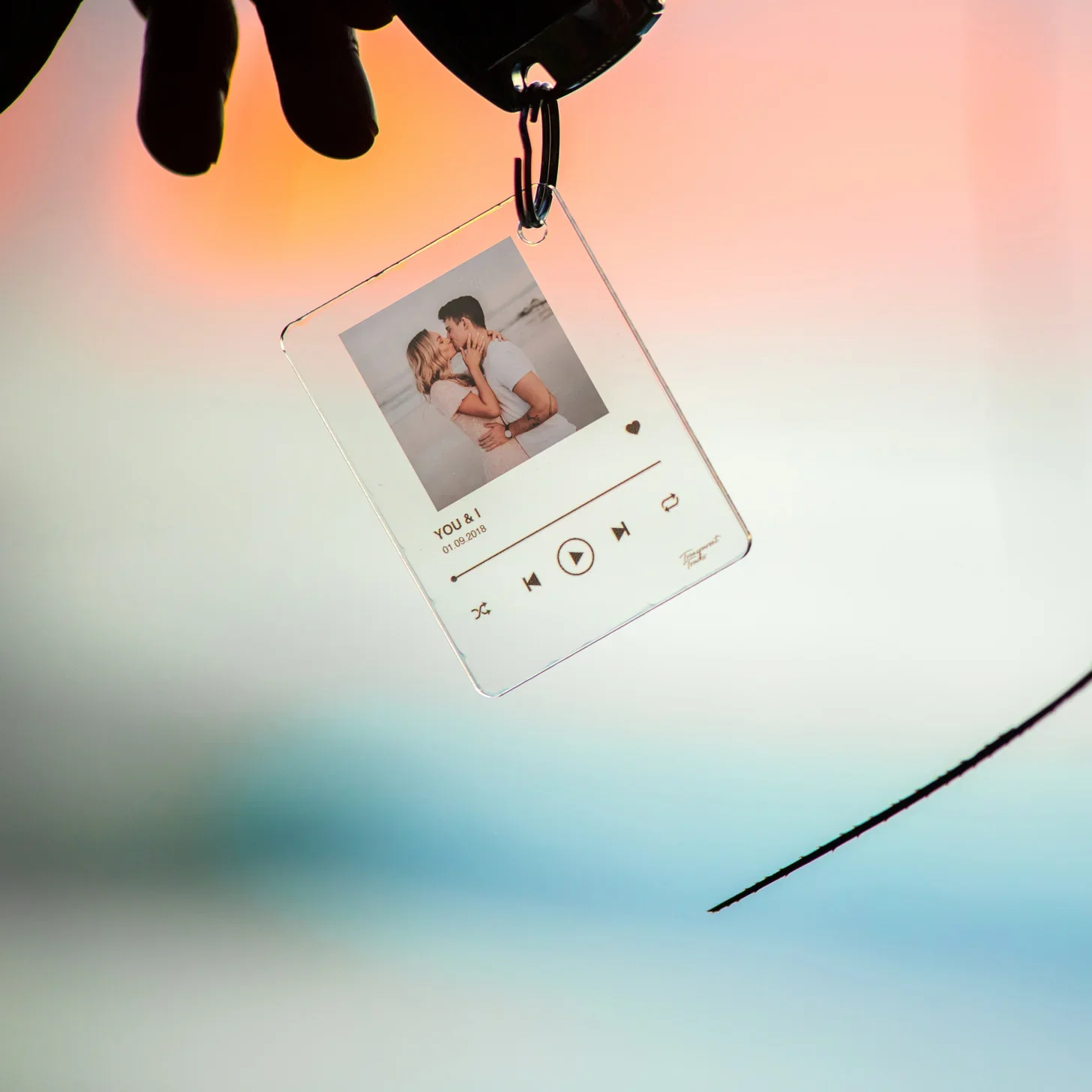 Keyring Transparent Track