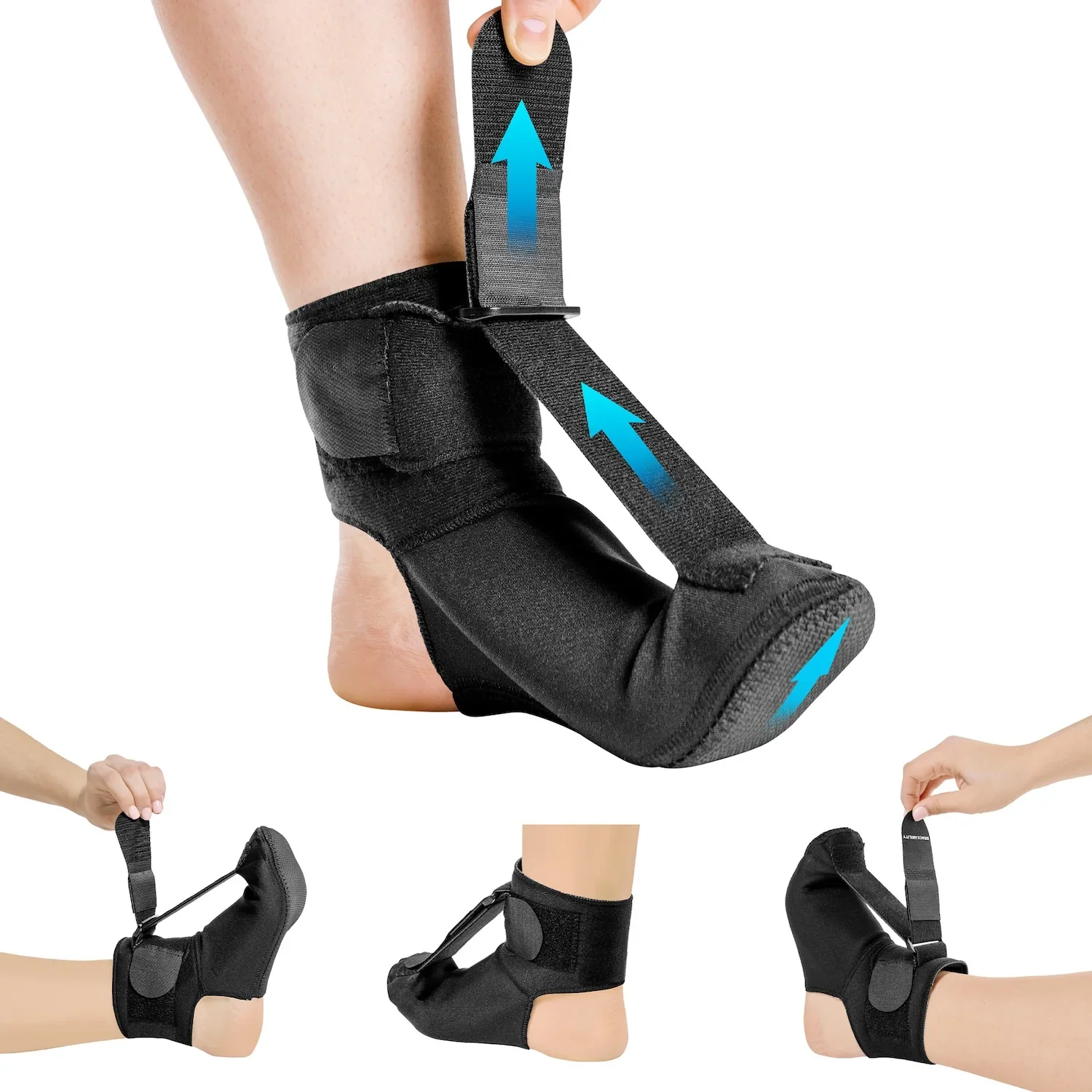 Plantar Fasciitis Night Sock Splint | Soft Stretching Brace and Foot Pain Sleep Support Boot