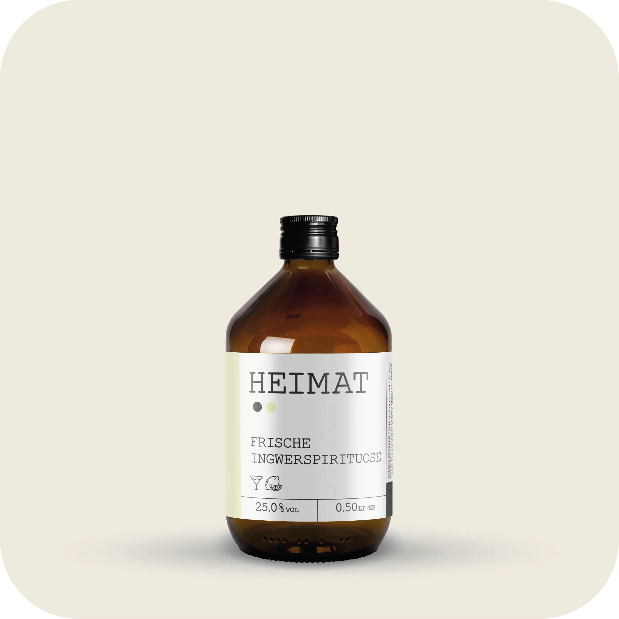 HEIMAT Frische Ingwerspirituose 500ml