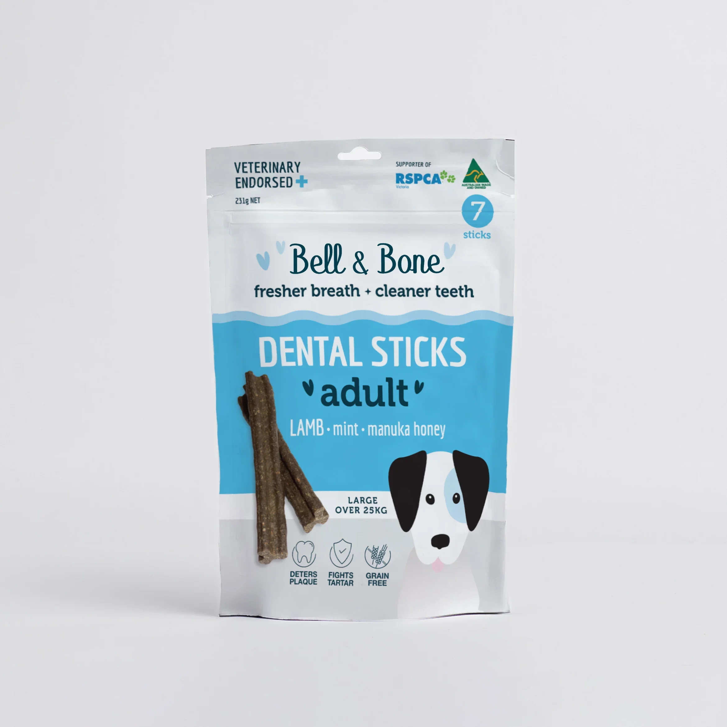 Adult Dog Dental Sticks - Lamb, Mint and Manuka Honey