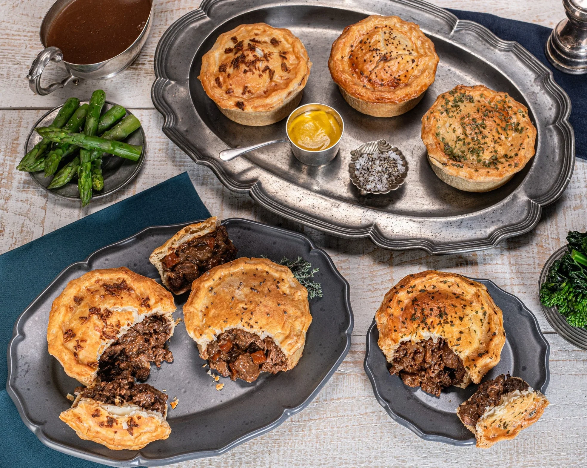 *NEW & UPDATED* Heritage Breed Beef Pies Mixed Selection (Box of 6 x 250g)