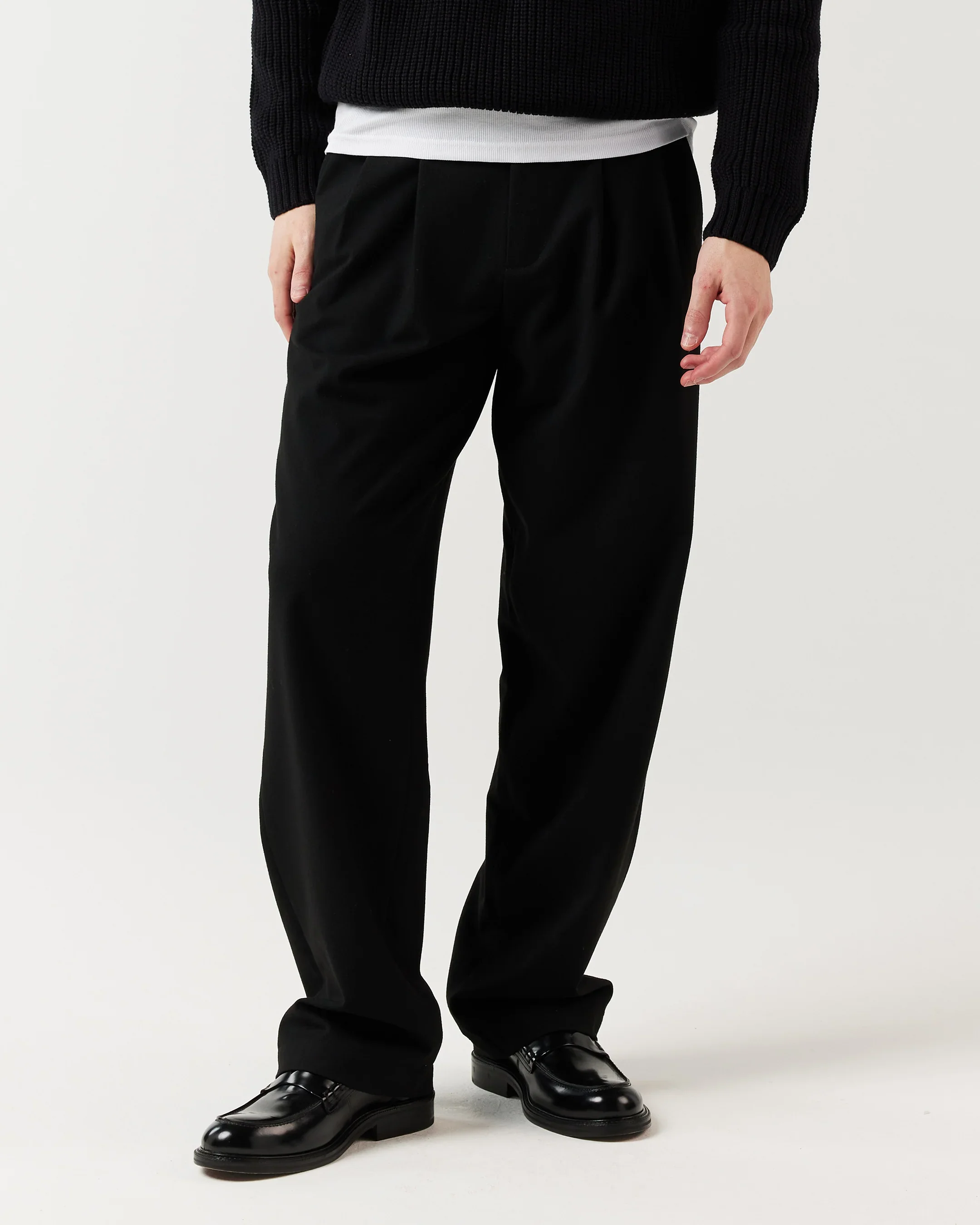 Pleated City Pant - Black