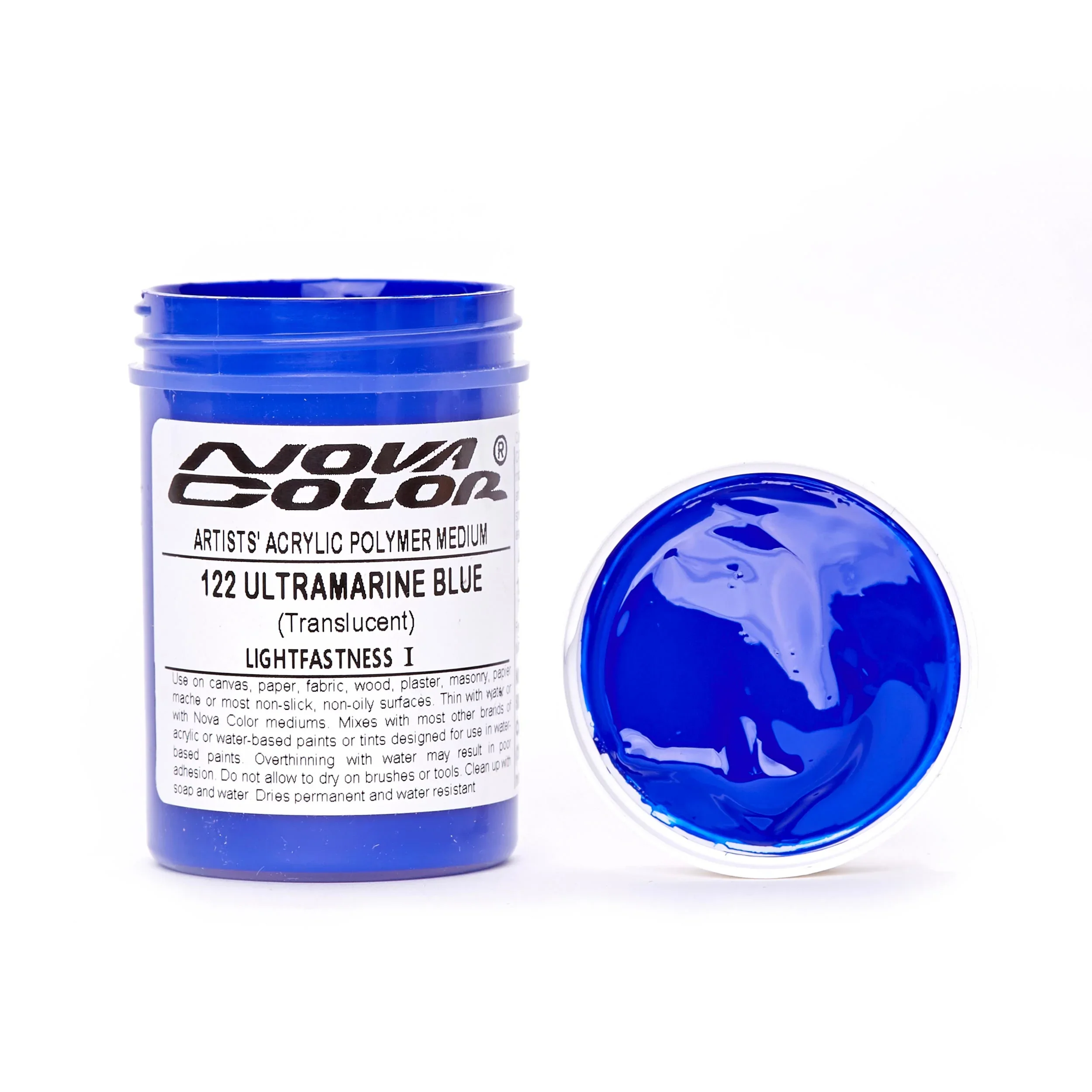 #122 Ultramarine Blue Paint - Lightfastness: | - Translucent