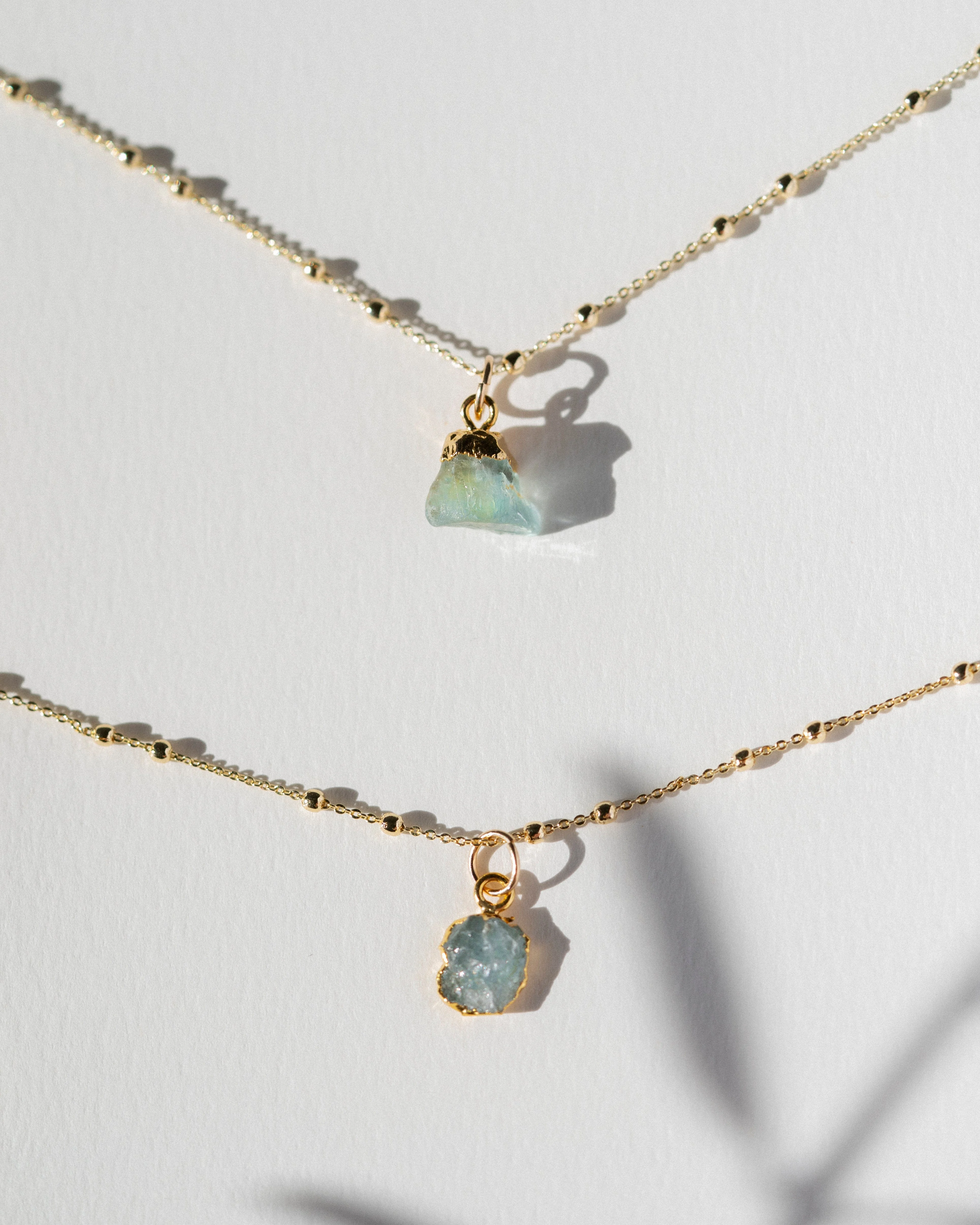 March Birthstone | Aquamarine Necklace