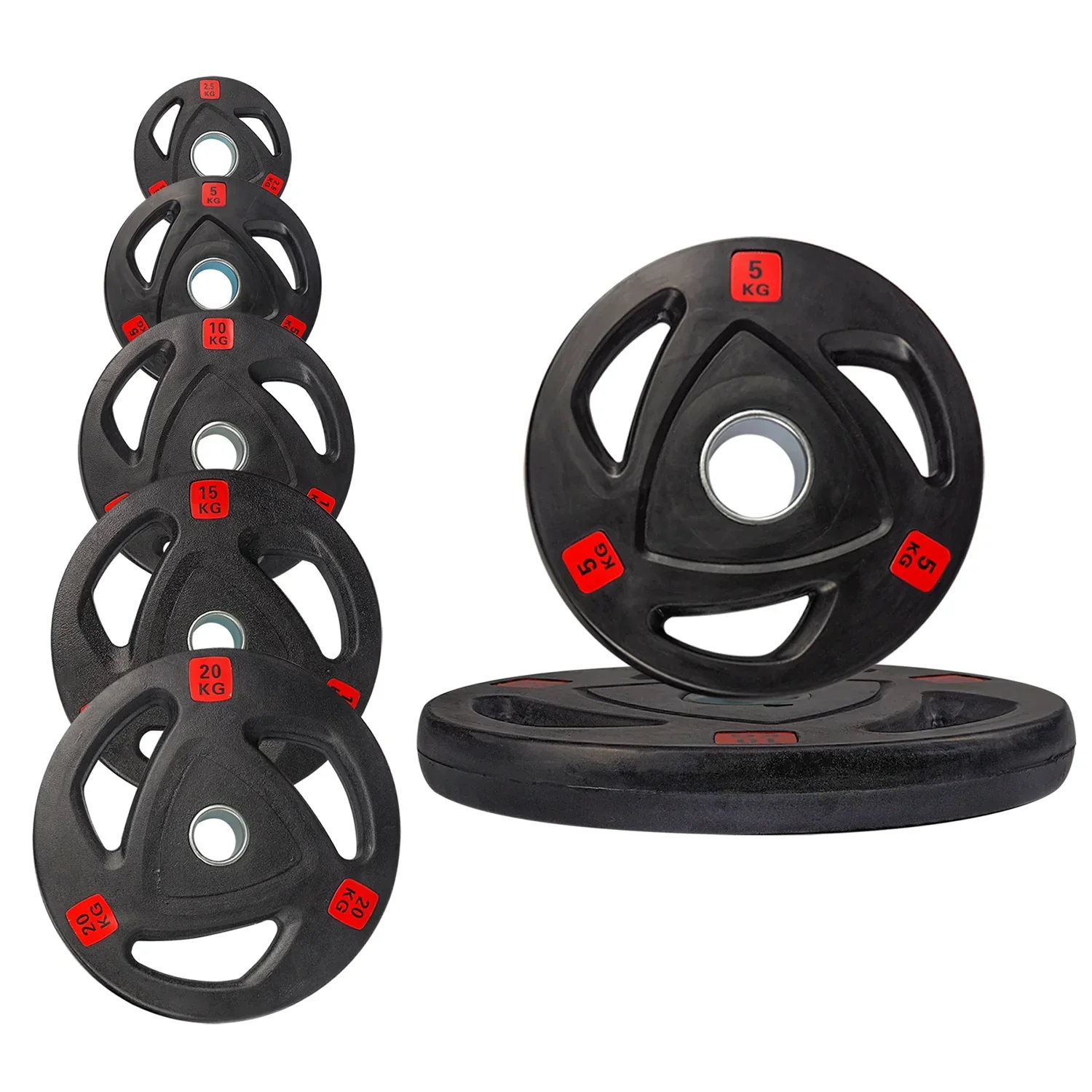Strongway Olympic Tri-Grip Weight Plates