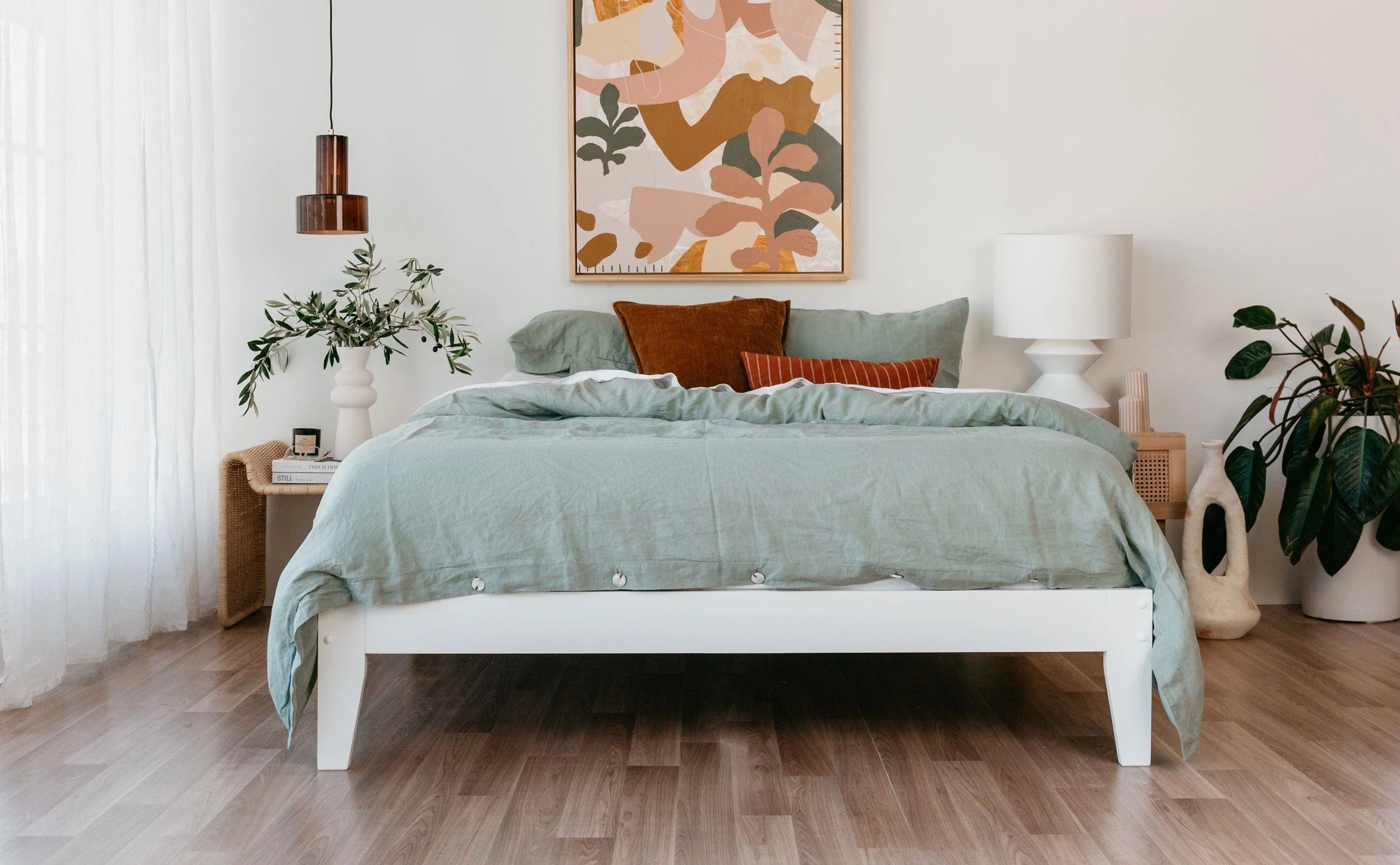 Raglan Bed Frame - White