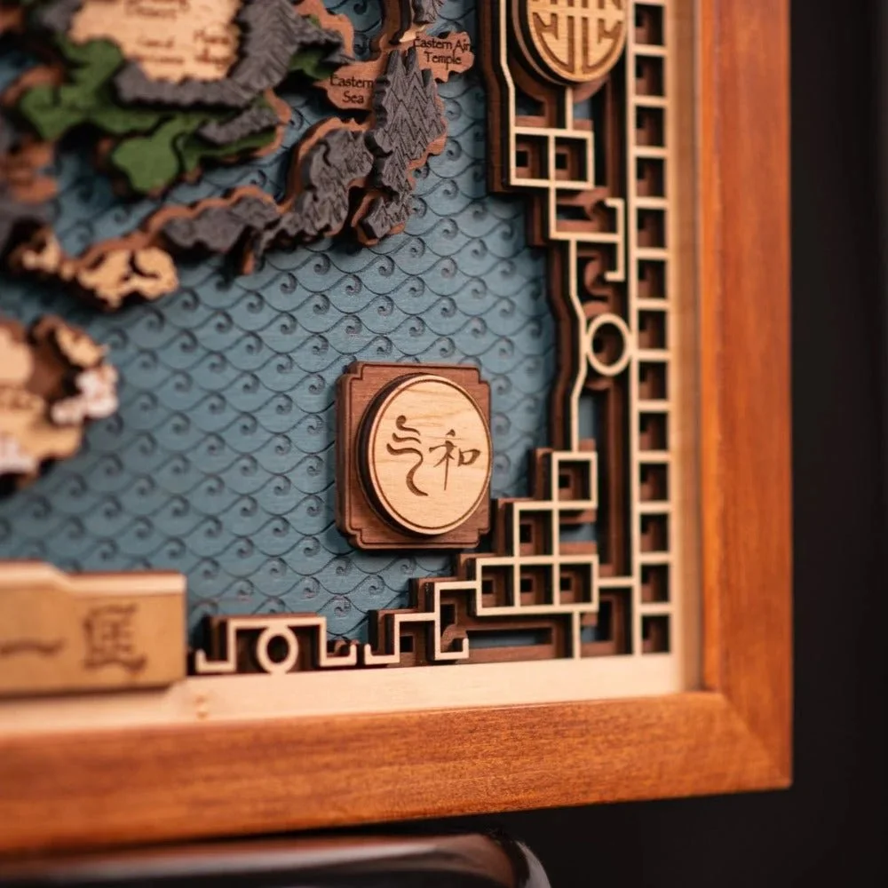 THE LAST AIRBENDER 3D WOOD MAP