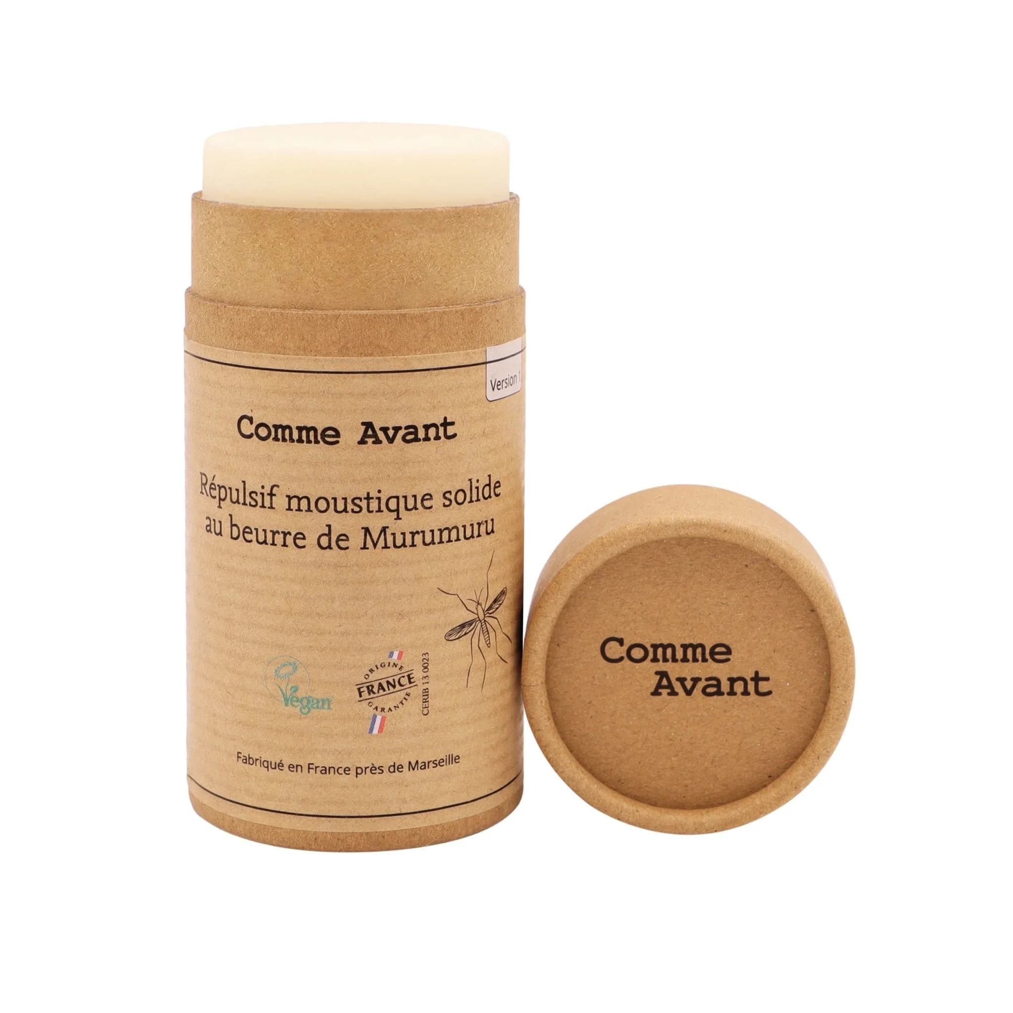 Répulsif anti-moustique solide au beurre de murumuru - Version 2