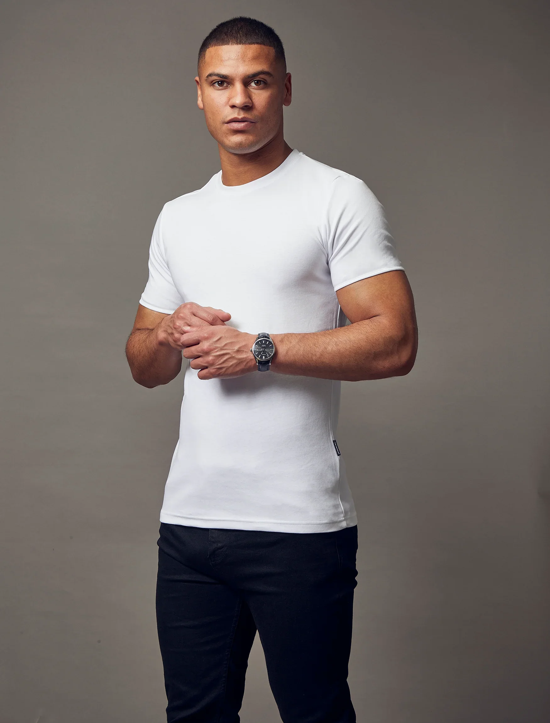 White Tapered Fit T-Shirt