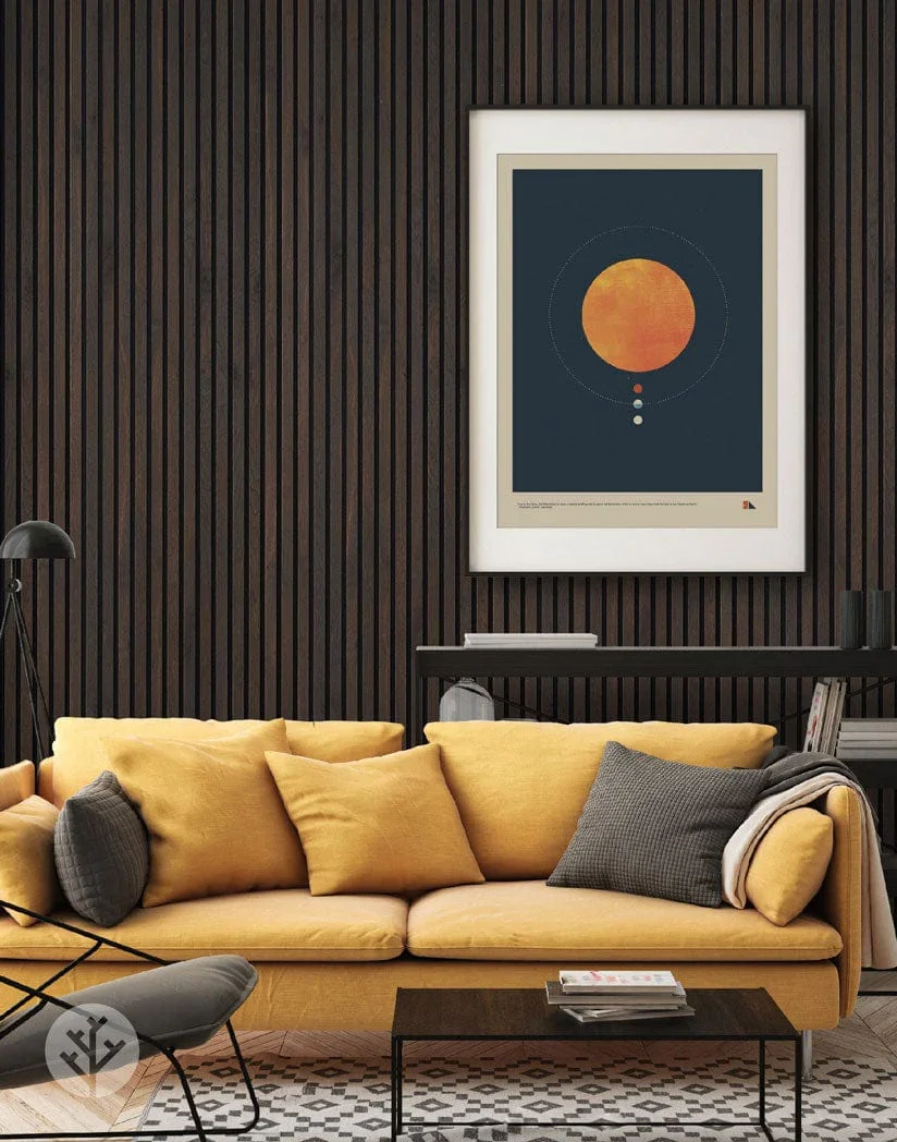 Luxury Smoked Oak Acoustic Slat Wood Wall Panels | Original Slatpanel®