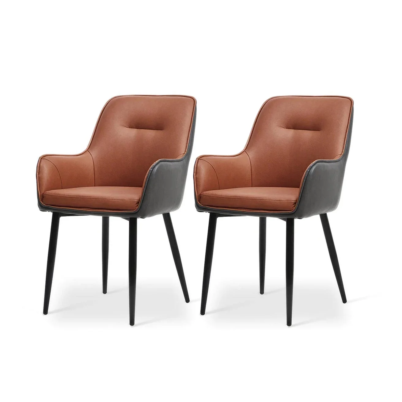 Solis Dining Chairs [Set of 2] [Pu Leather]