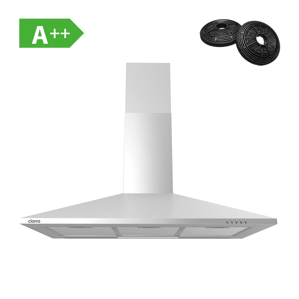 Ciarra 90cm Cappa a parete a piramide CBCS9201-OW