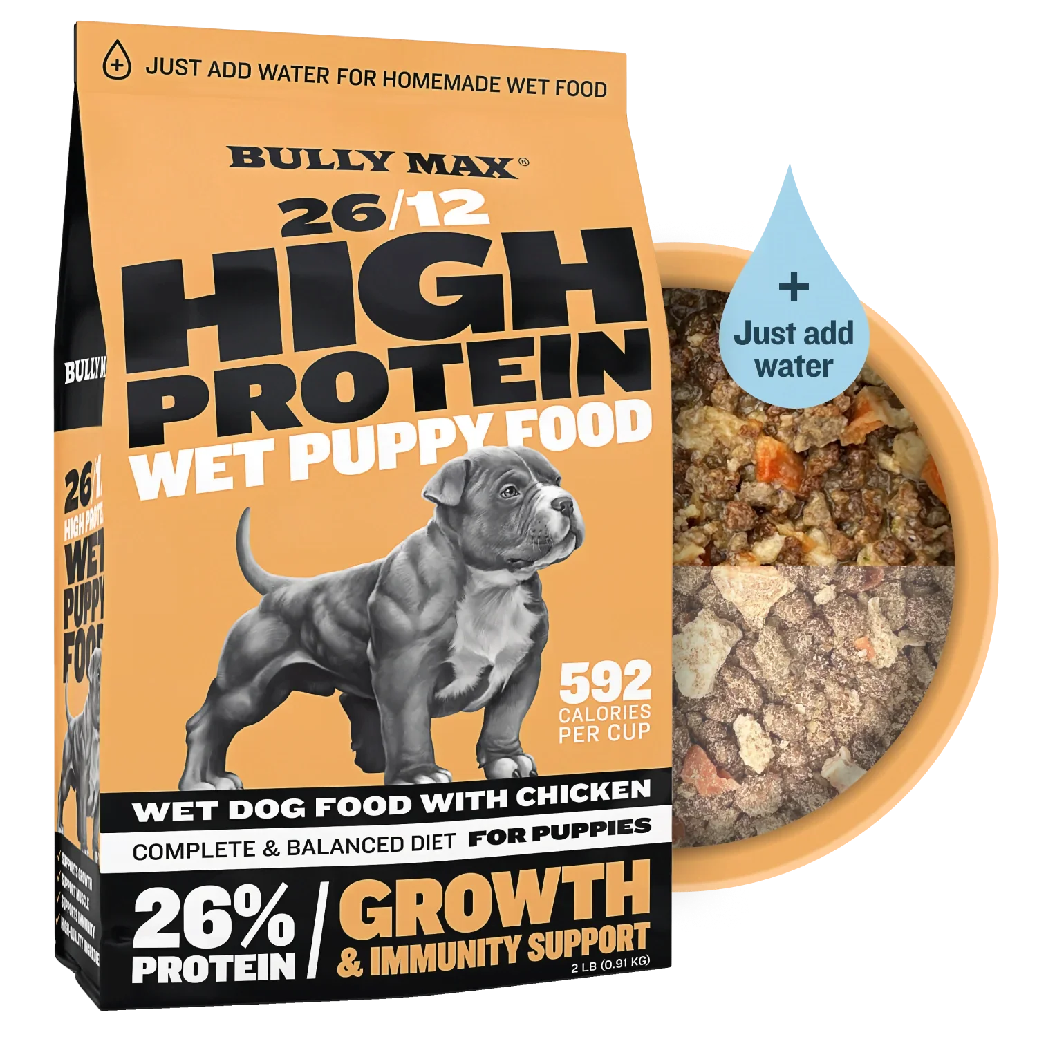 Bully Max 26/12 High Protein Wet Puppy Food