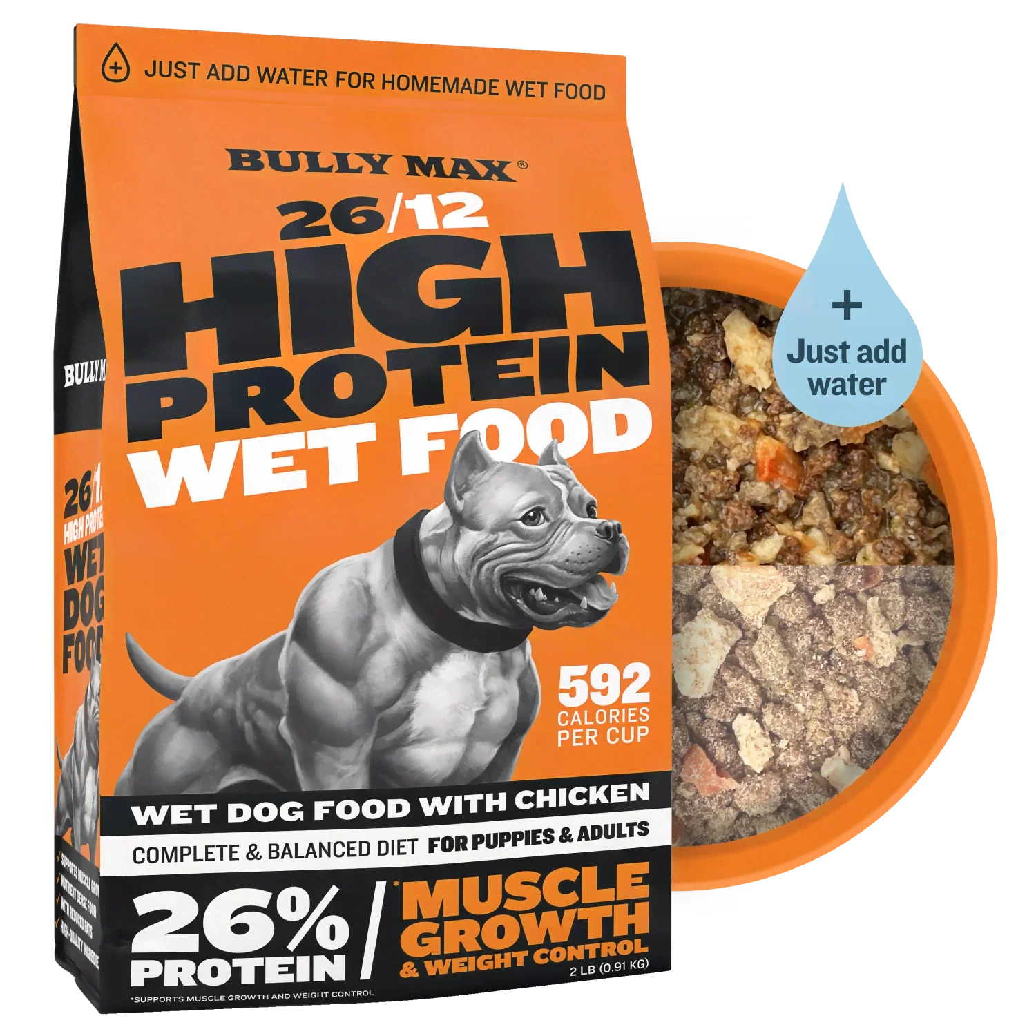 Bully Max 26/12 High Protein Wet Dog Food