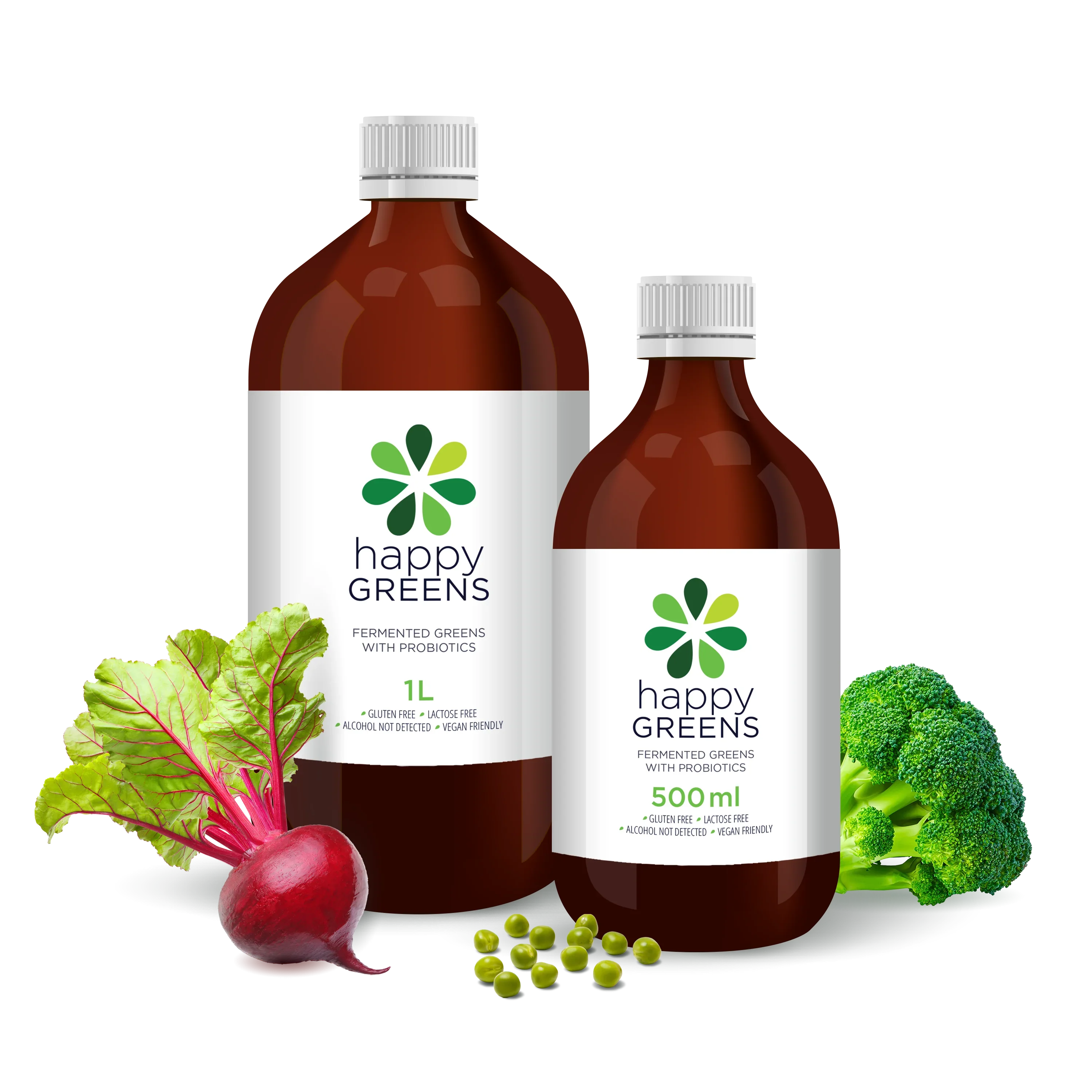 Liquid Probiotics and Green Food Supplements - Happy Greens