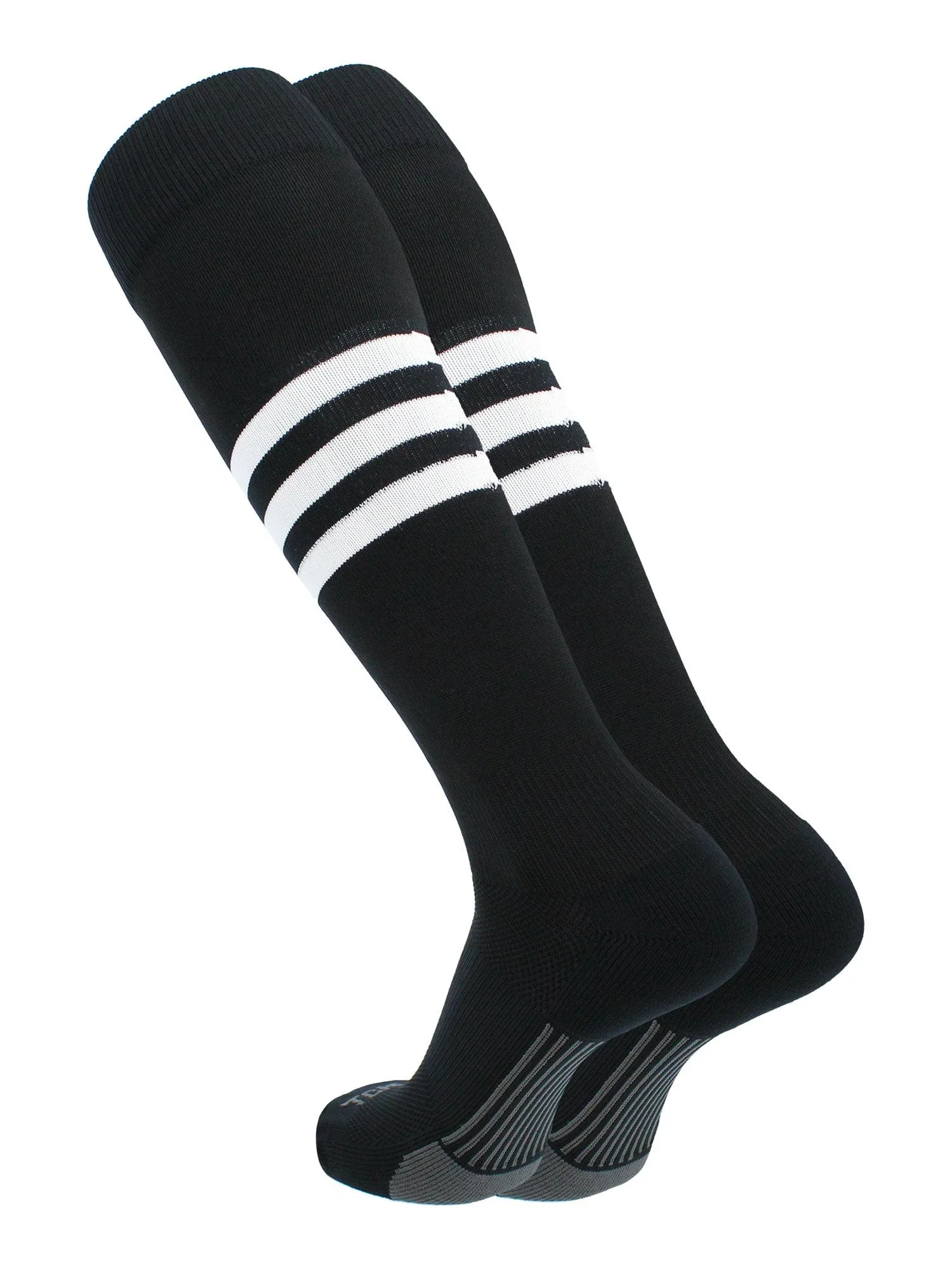 TCK Made in USA Dugout Series Classic 3-Stripe Baseball Socks
