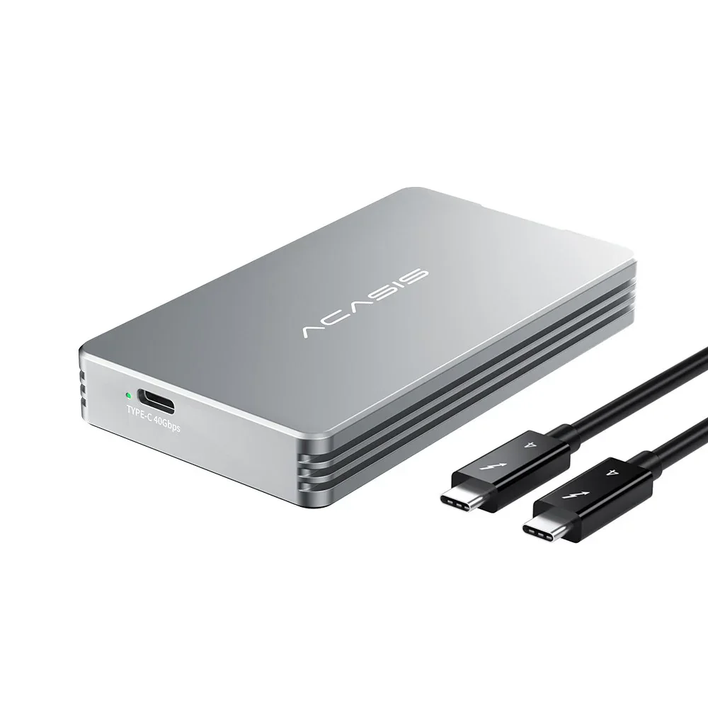 Acasis 40Gbps M.2 NVMe SSD Enclosure Compatible with Thunderbolt 4/3 and USB4