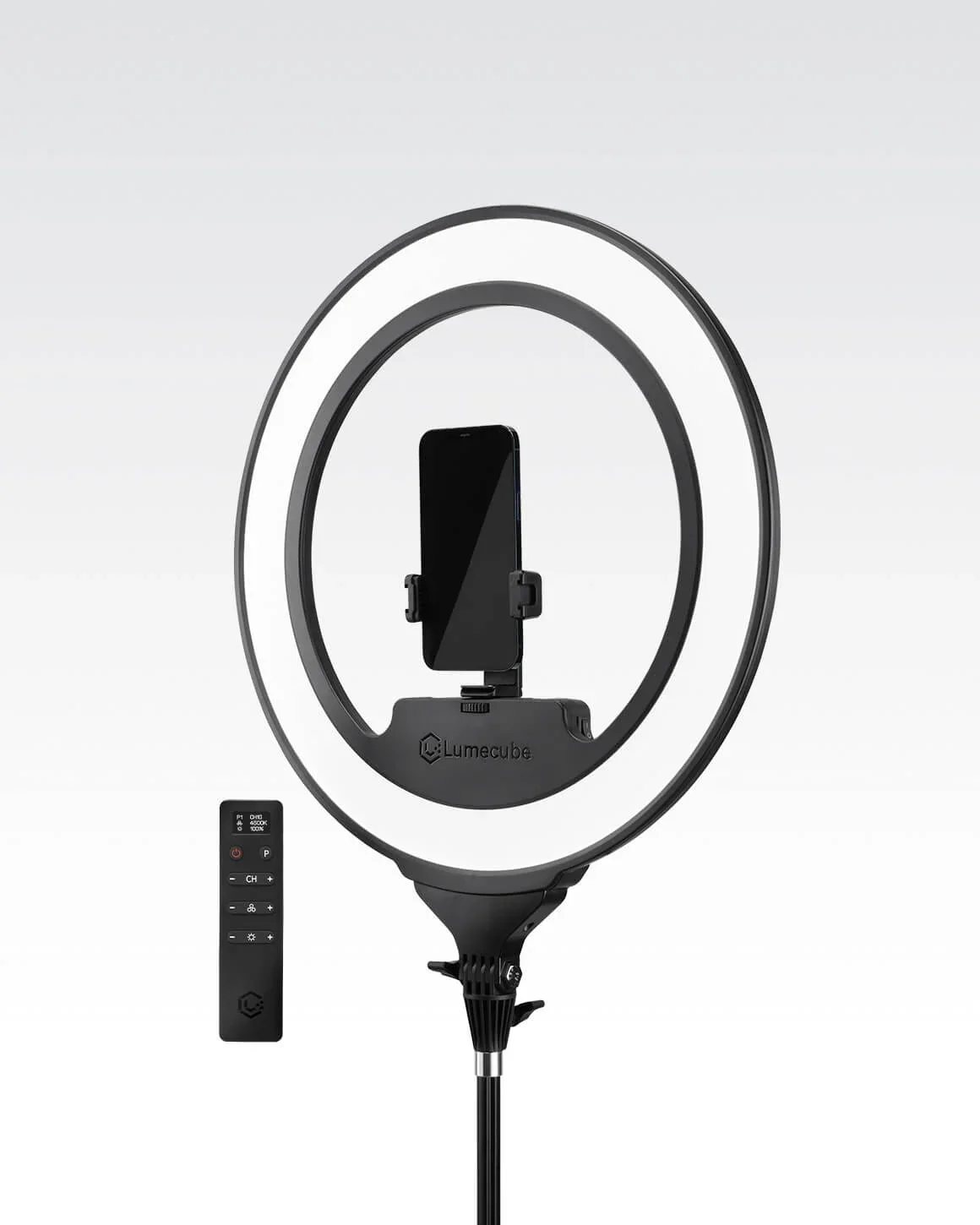 Lume Cube Cordless Ring Light Pro Black 18-inch Edge-Lit LED Ring Light