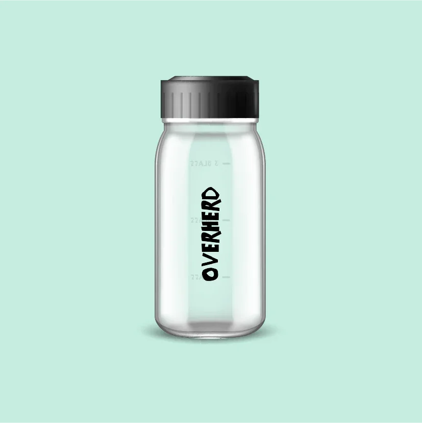 Overherd Glass Bottle