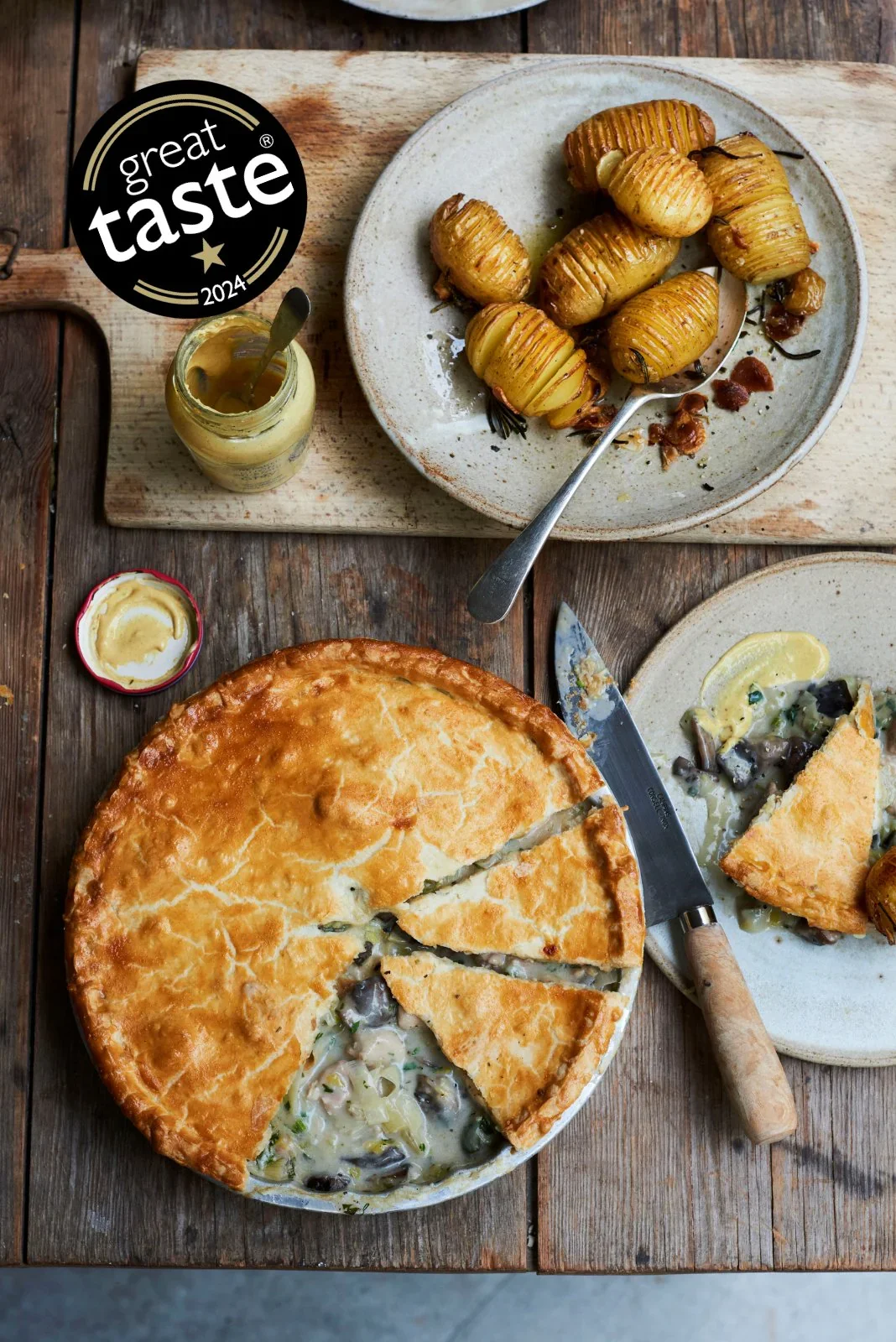 Chicken & Leek Pie For Two