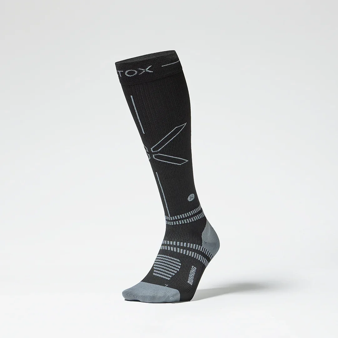 Running Socks Men 2024 | Black / Grey
