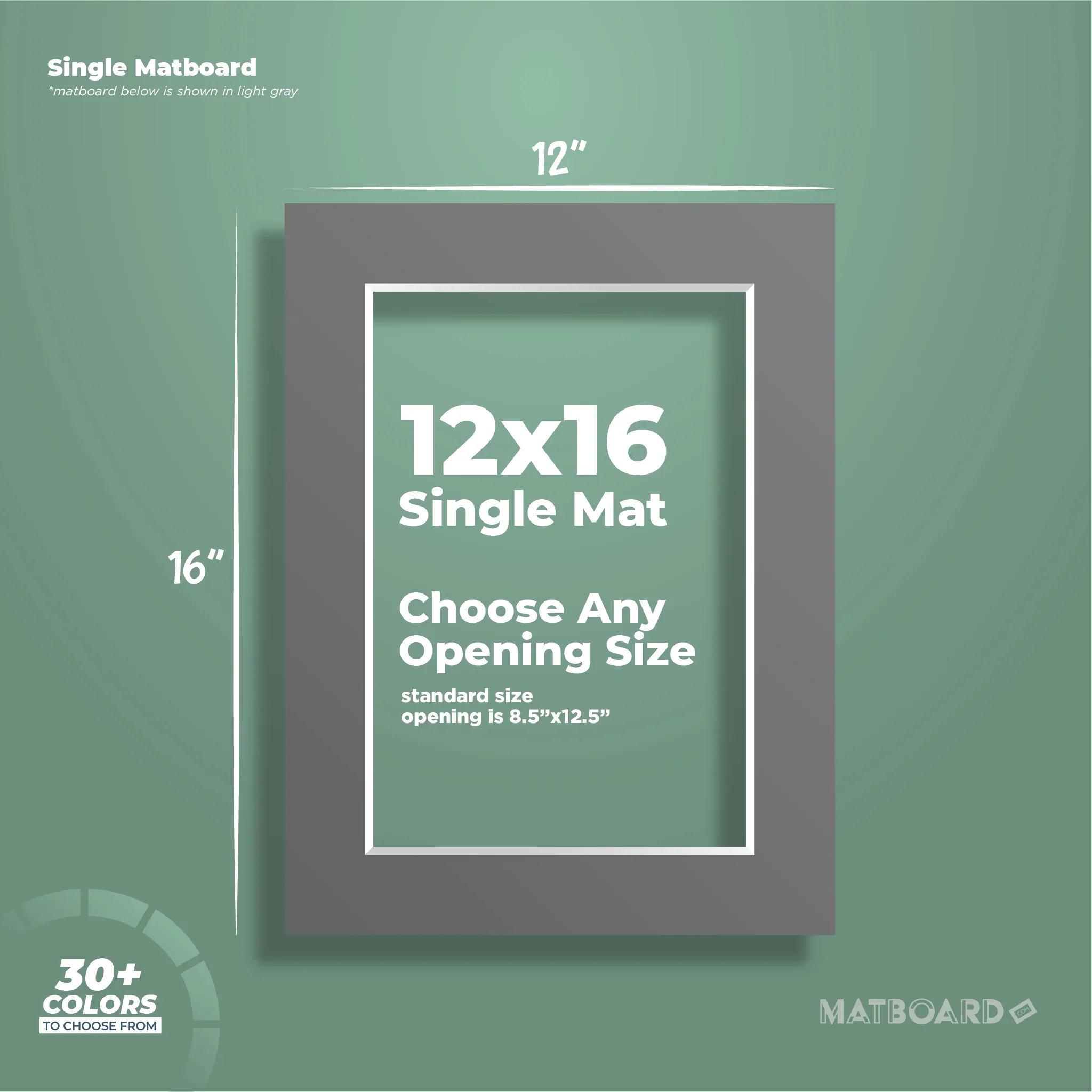 12x16 Premium Single Matboard