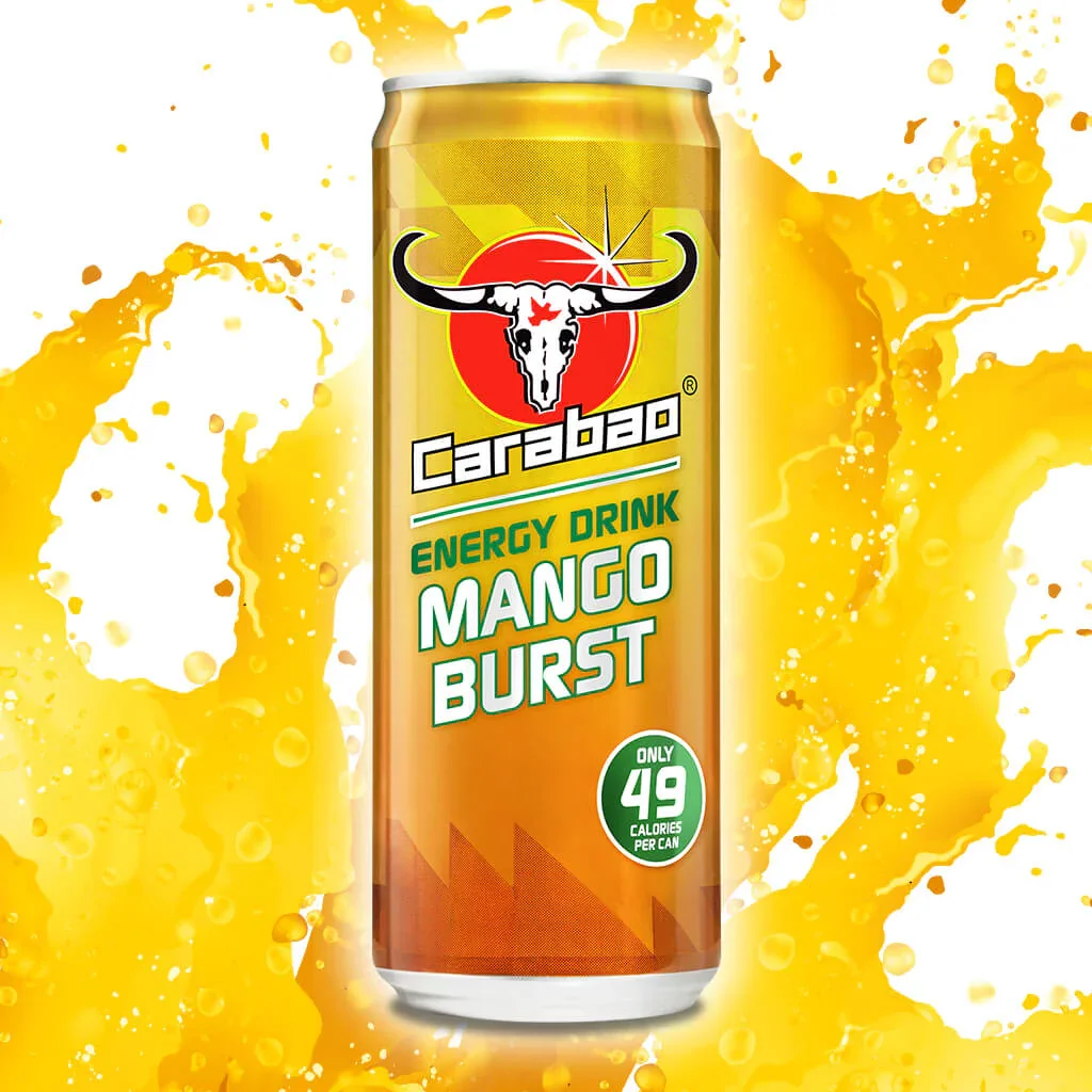Carabao Energy Drink Mango Burst (330ml Can)