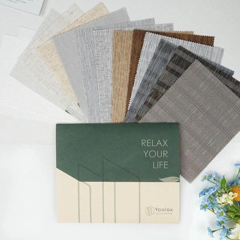 Yoolax Half-Shading Roller Shades Fabric Samples