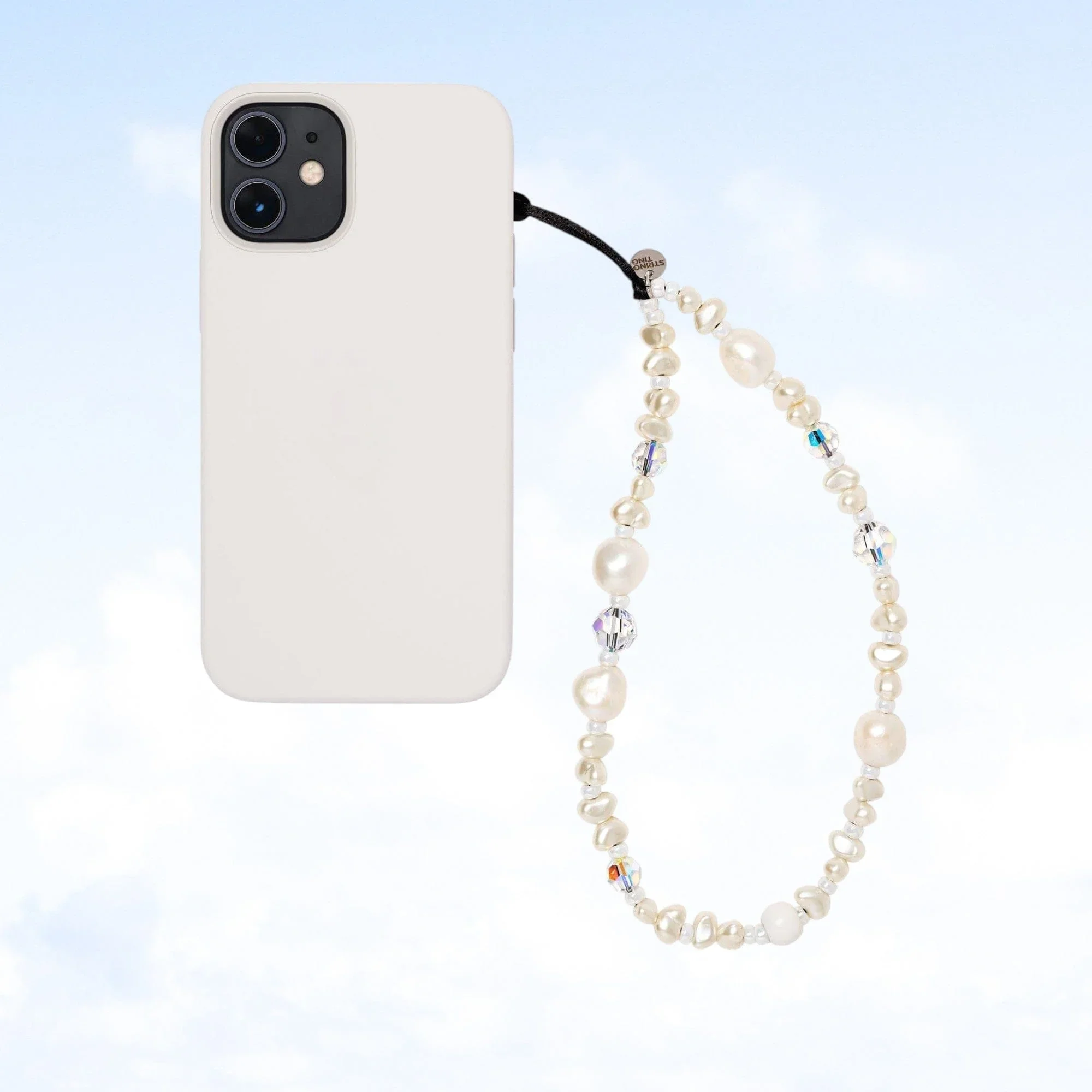 Venus Pearl Trap Wristlet Phone Strap