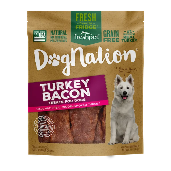 Dognation® turkey bacon treats for dogs
