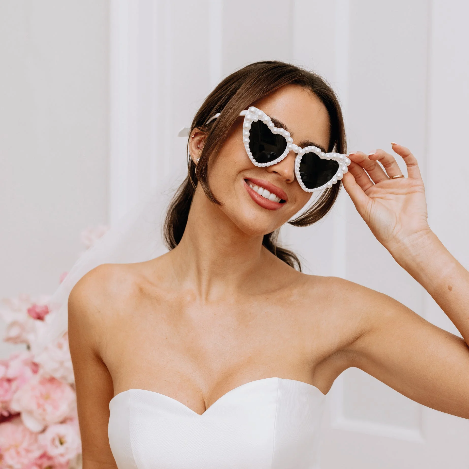 Pearl Heart Sunglasses