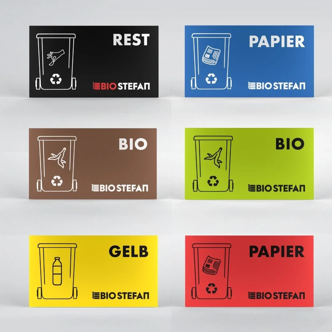 Magnetschild für 120l/240l BIO Stefan Mülltonnenbox