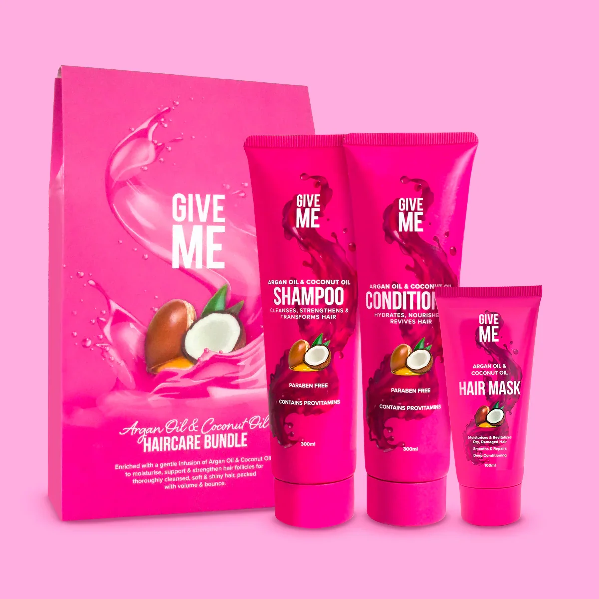 The Haircare Bundle - Argan Oil & Coconut Oil (Worth £25.97)