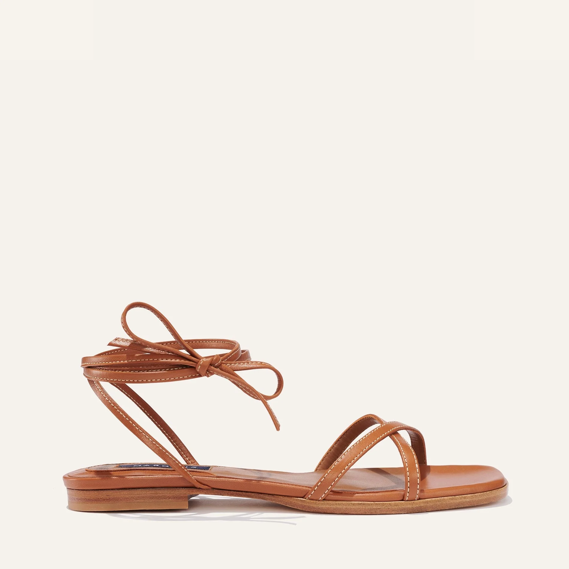 The Wrap Sandal - Saddle Nappa