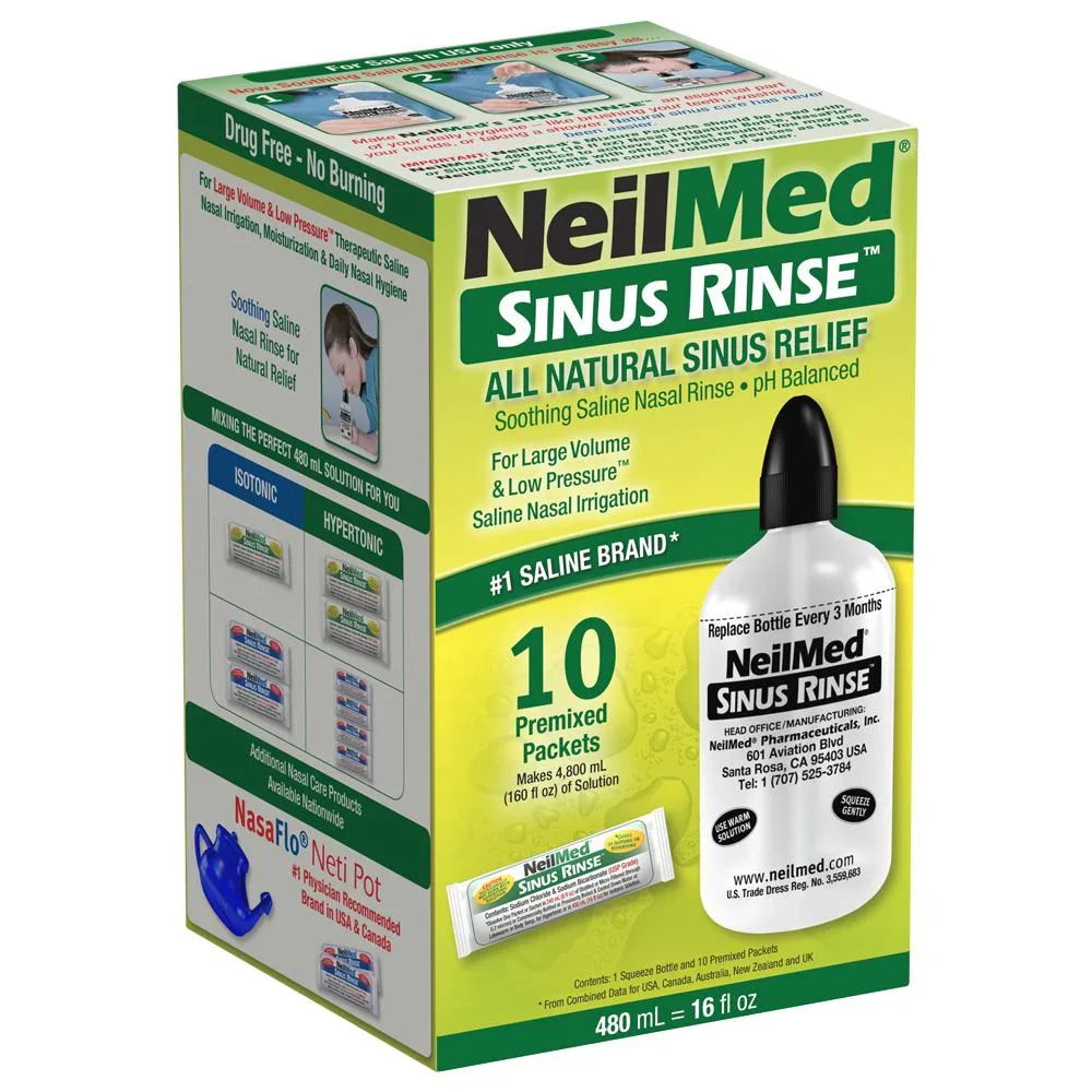 NeilMed Sinus Rinse 16oz Extra Large Bottle Kit