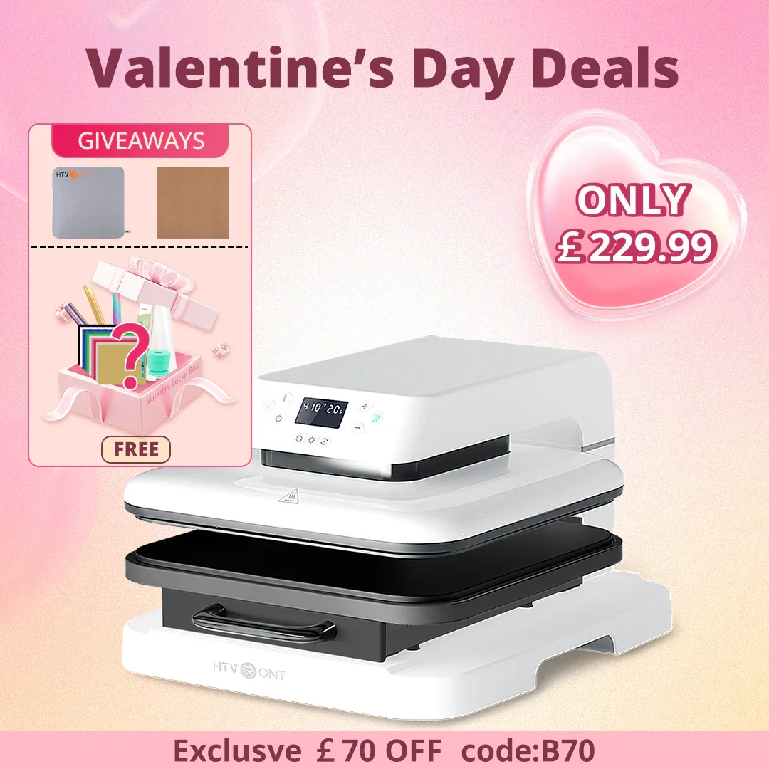 HTVRONT Auto Heat Press Machine 15"x15"  230V - (2 Colors)