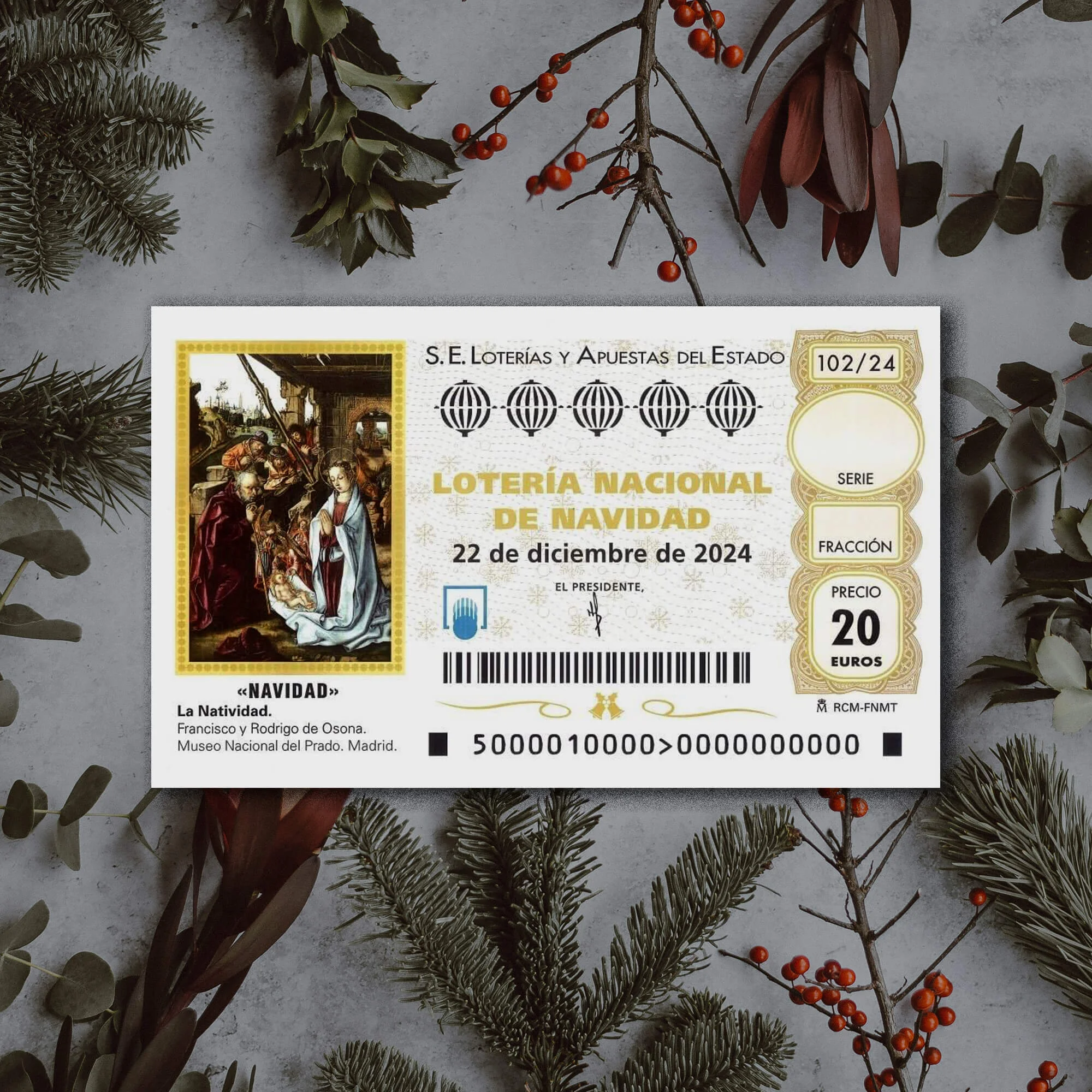 Décimo de regalo Jamón