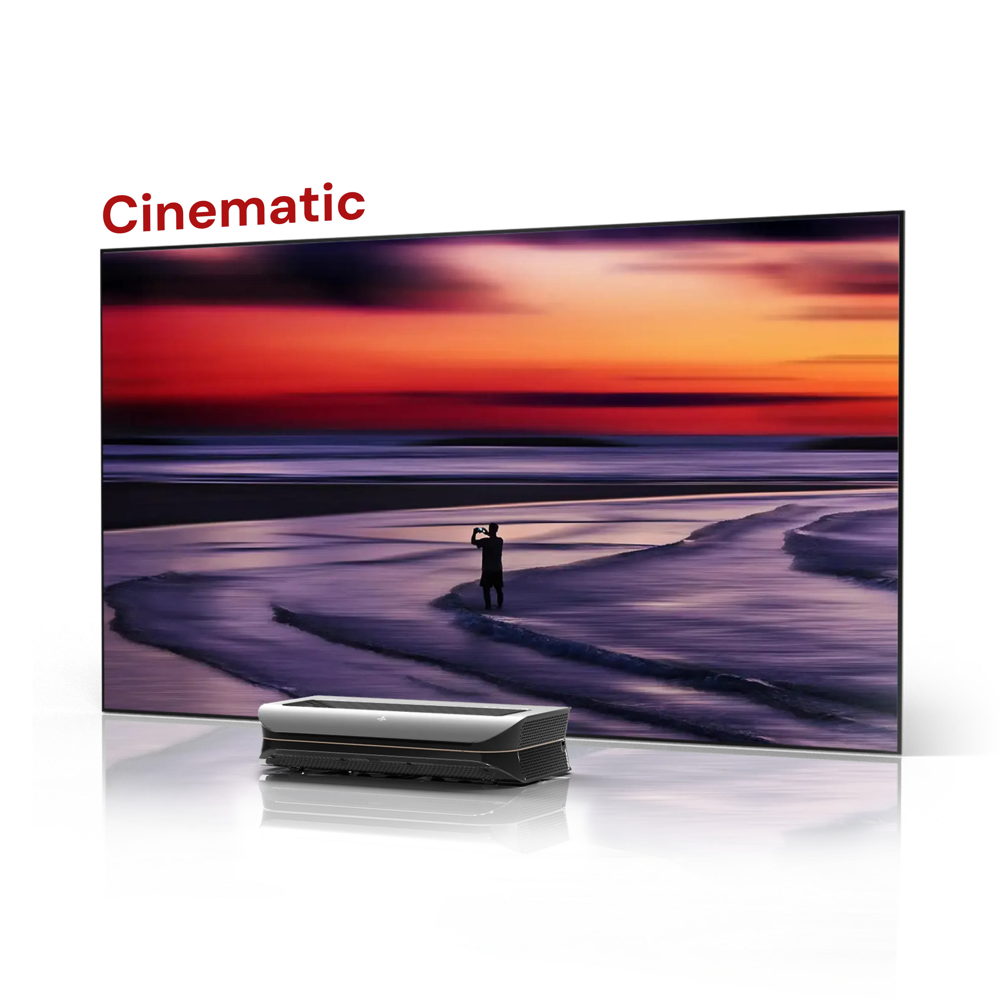 LTV-3500 Pro 100''-132'' Wall-Mount Cinematic ALR Screen Bundle