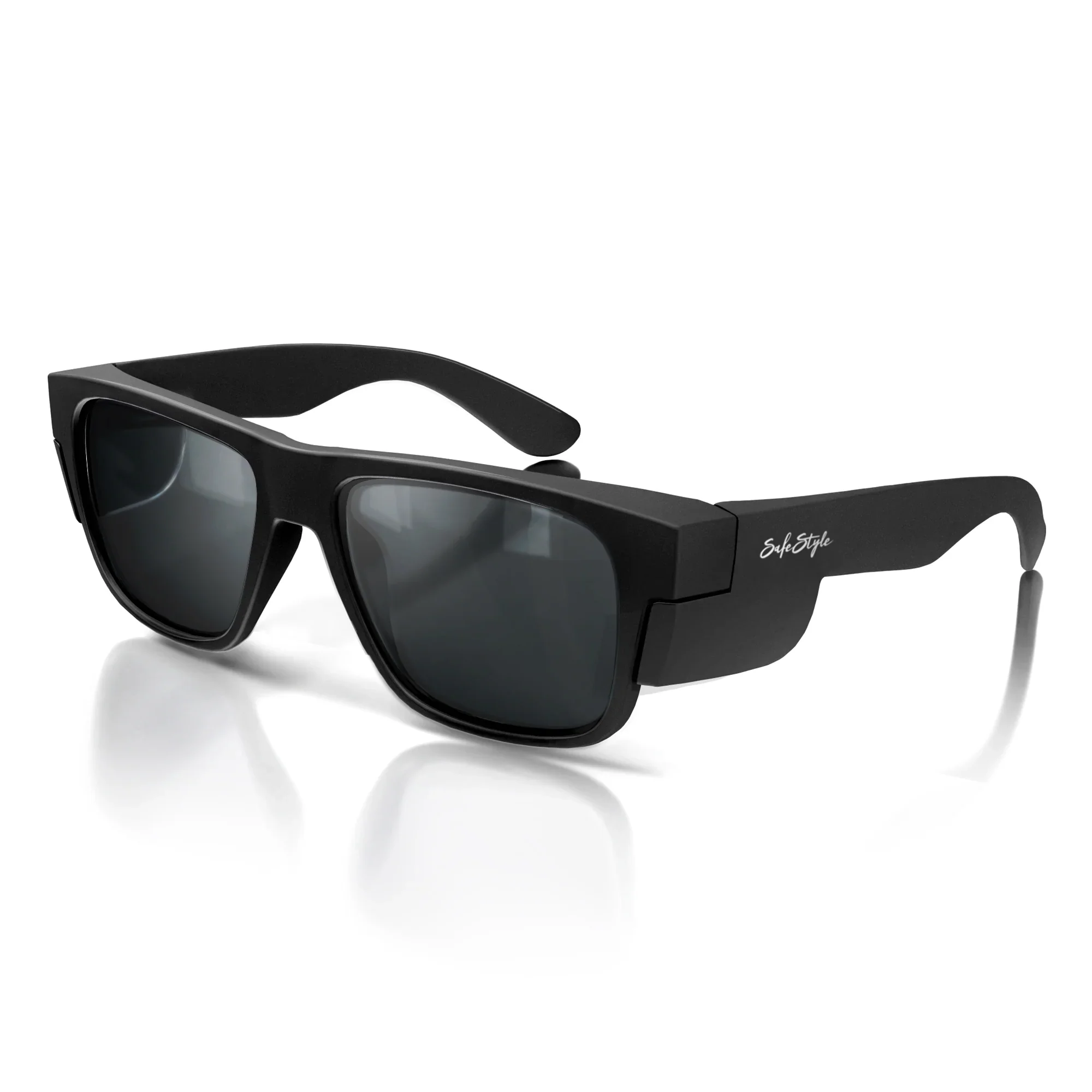 Fusions Matte Black Frame Polarised Lens Safety Glasses