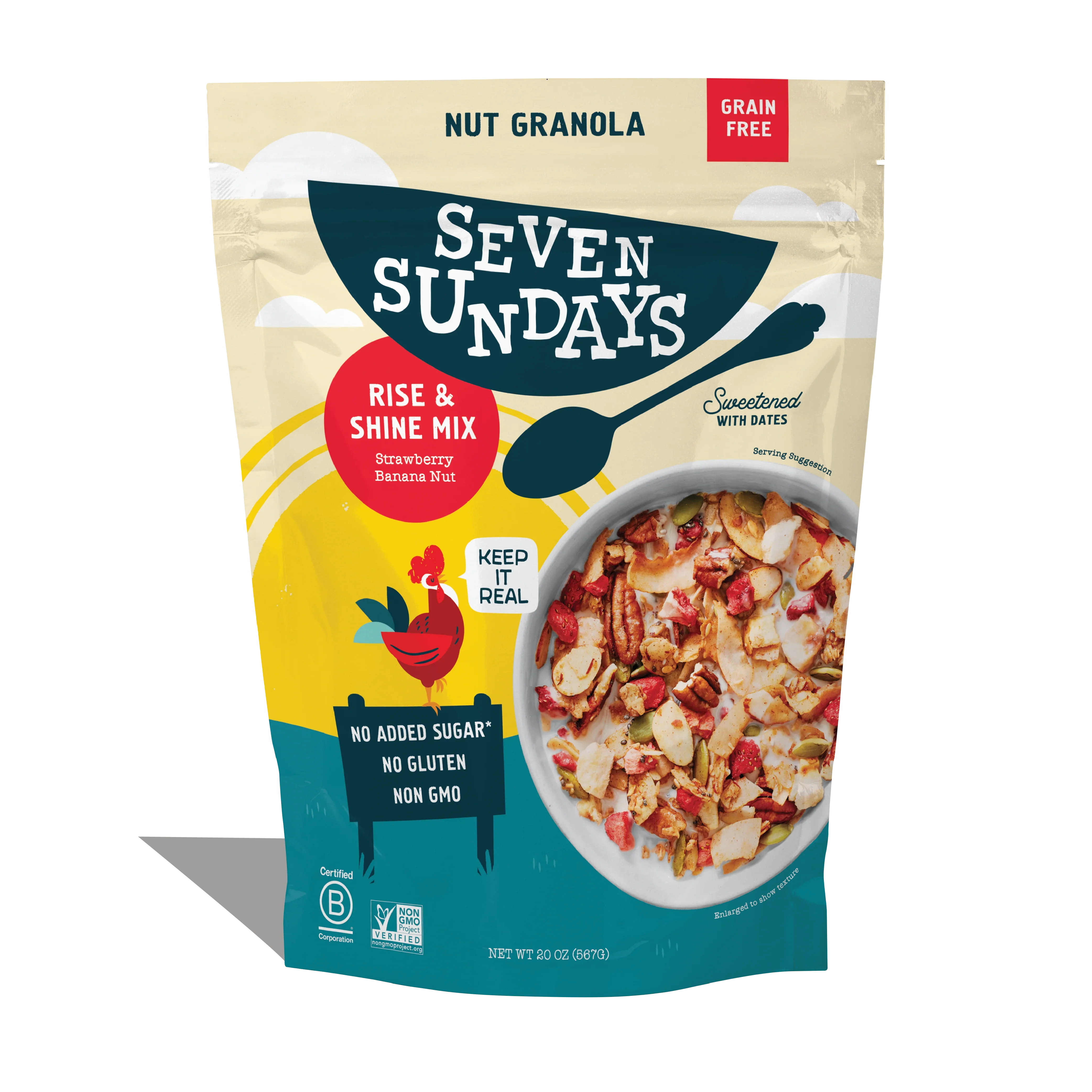 Rise & Shine Strawberry Banana Grain-Free Granola, 20oz