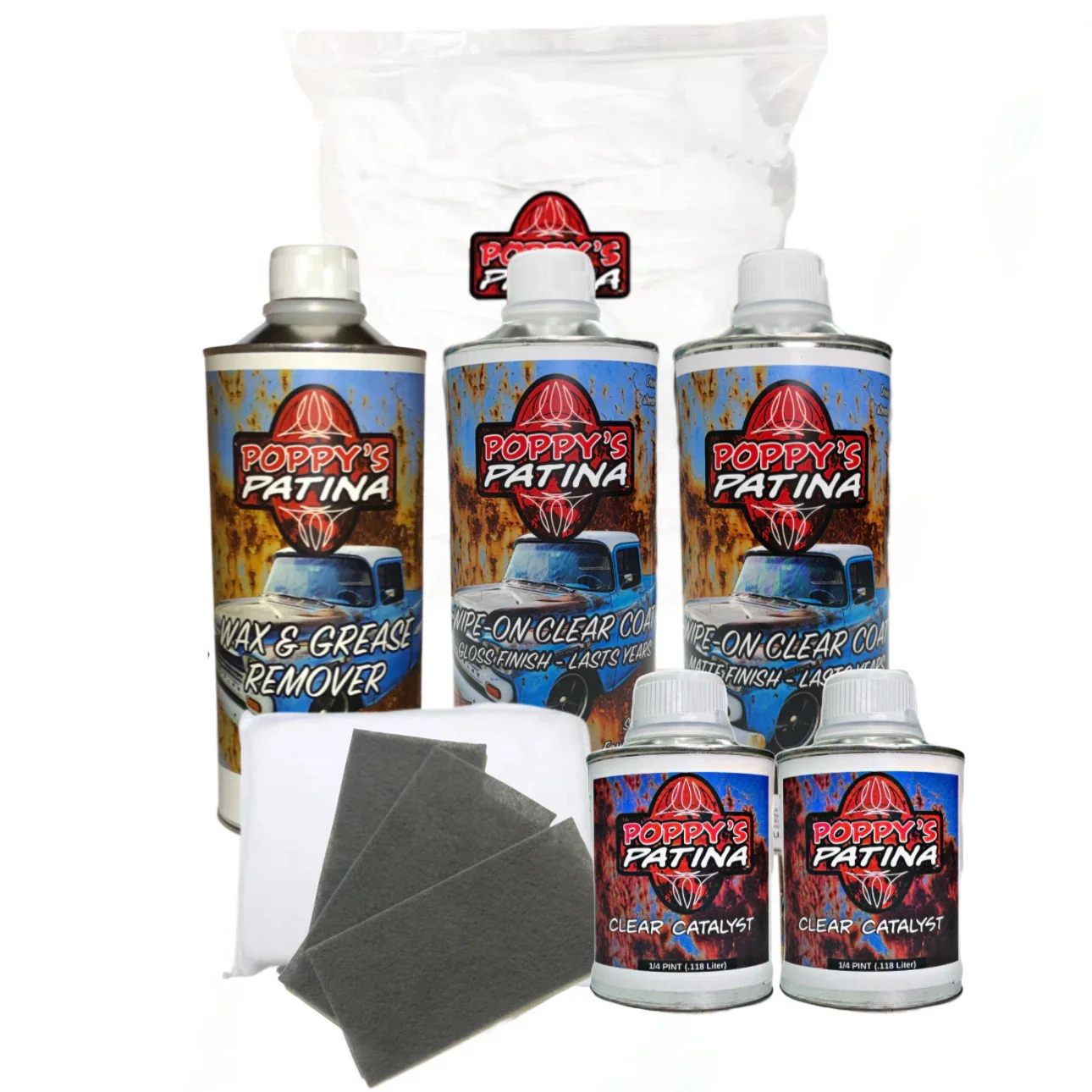 Satin Wipe-On Clear Kit