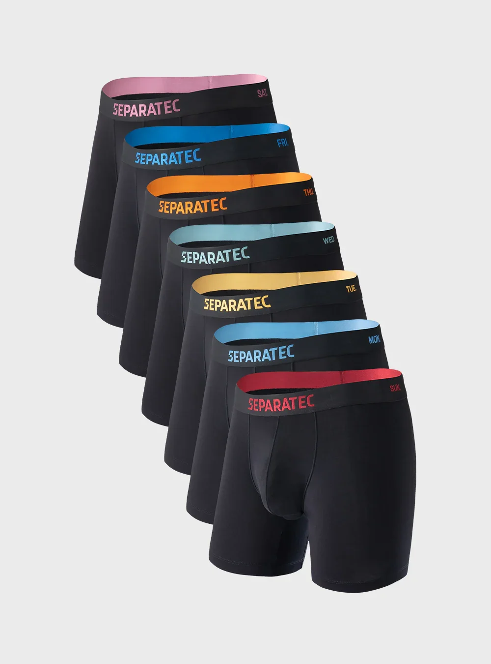 Silk Touch Bamboo Rayon Colorful Boxer Briefs 7 Pack